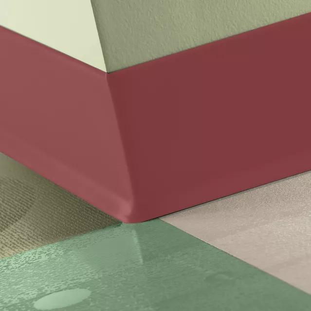 Tarkett / Johnsonite Traditional Duracove Rubber Wall Base #Tb6 Flame 6" x 100' Roll by 1/8" Cove – product image showing size, style, and brand details.