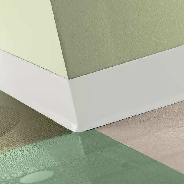Tarkett / Johnsonite Traditional Duracove Rubber Wall Base DCTG1 Snowbound 2.5" x 120' Roll by 1/8" Cove (with Toe)