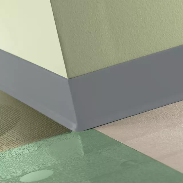 Tarkett / Johnsonite Traditional Duracove Rubber Wall Base DCTG3 Iron Mountain 2.5" x 4' (30 Pcs. / Box) by 1/8" Cove (with Toe)