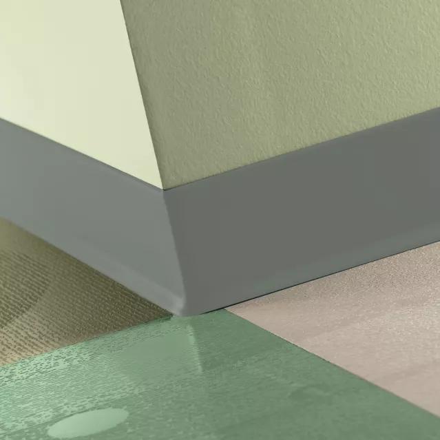 Tarkett / Johnsonite Traditional Duracove Rubber Wall Base DCVM4 Green Smoke 2.5" x 4' (30 Pcs. / Box) by 1/8" Cove (with Toe)