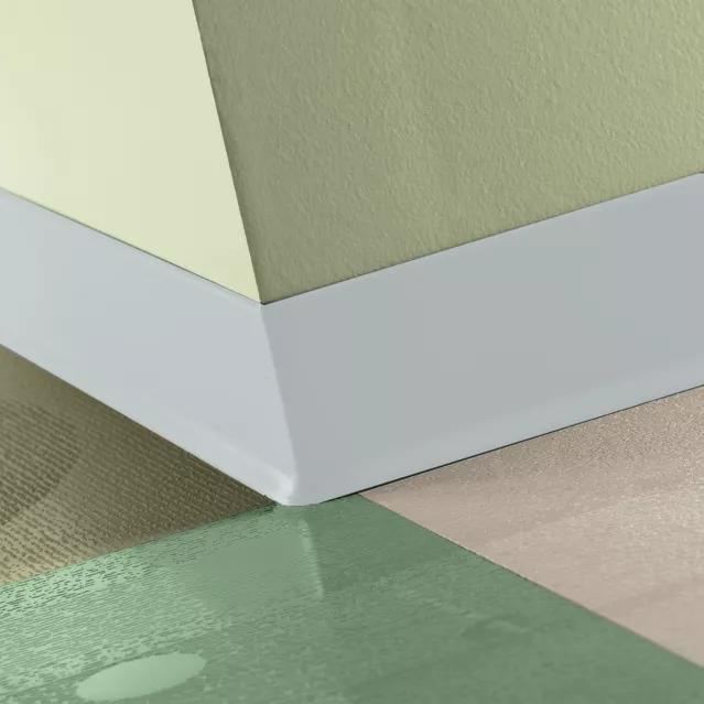 Tarkett / Johnsonite Traditional Duracove Rubber Wall Base DCVN1 White Slipper 2.5" x 4' (30 Pcs. / Box) by 1/8" Cove (with Toe)