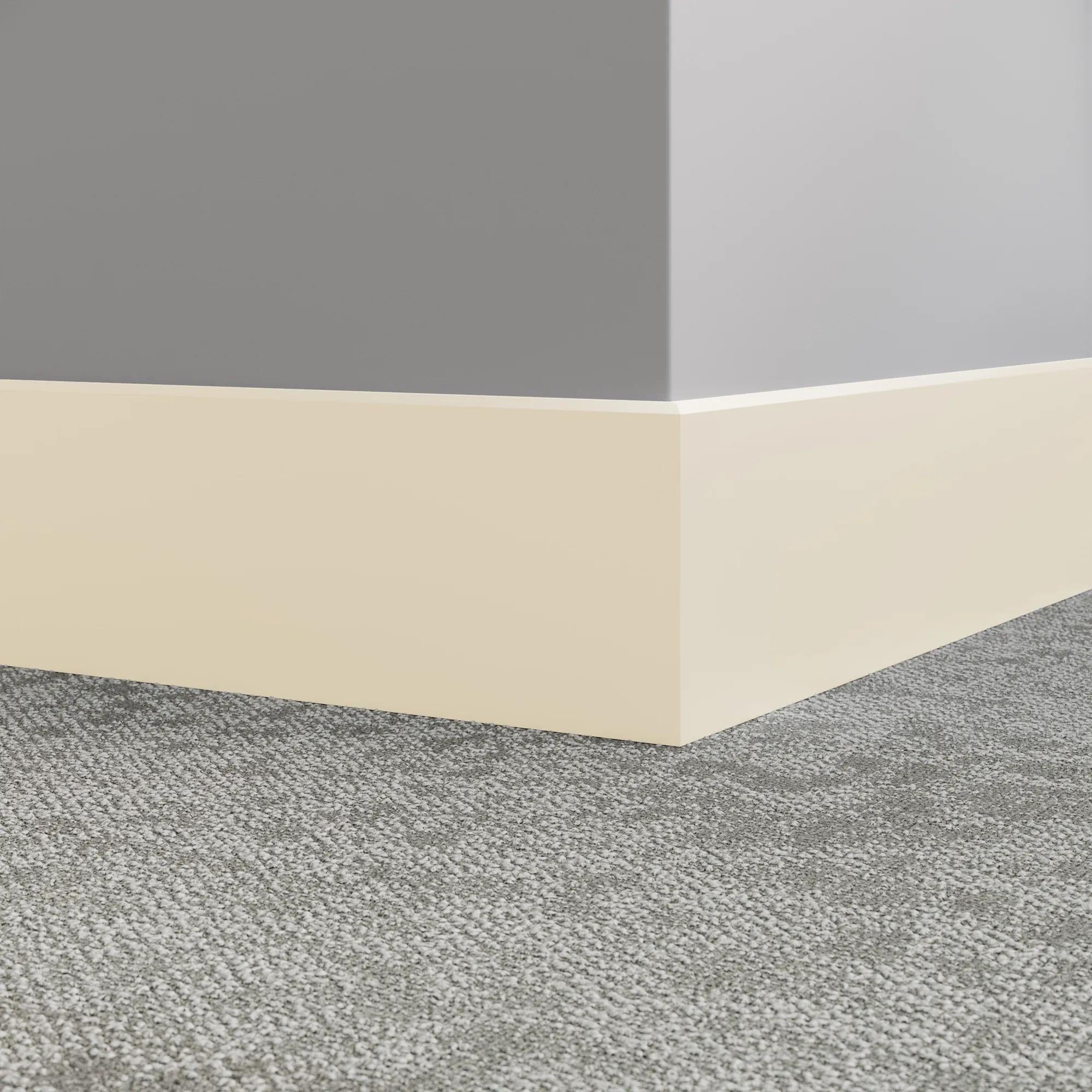 Tarkett / Johnsonite Millwork Mandalay 6" 01 Snow White 6" x 8' by 3/8" – product image showing size, style, and brand details.