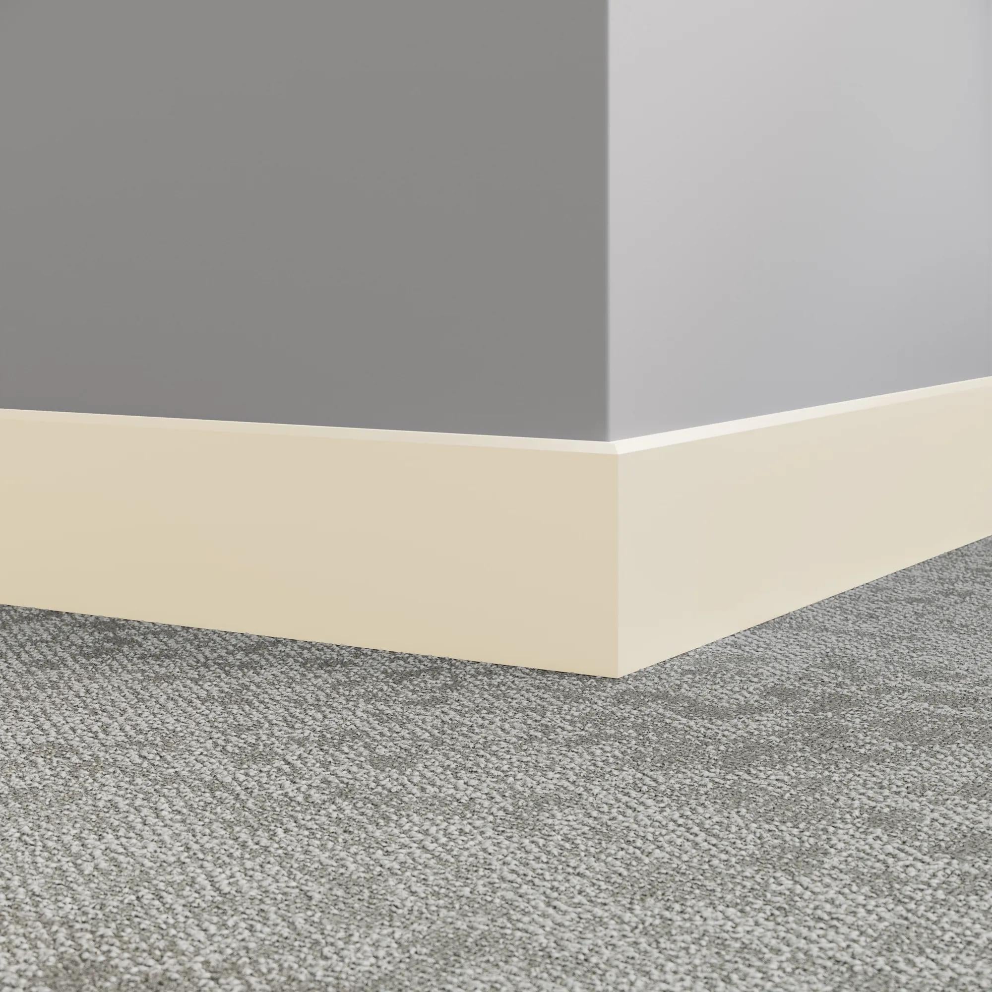 Tarkett / Johnsonite Millwork Mandalay 4-1/2" 01 Snow White 4.5" x 8' by 3/8" – product image showing size, style, and brand details.