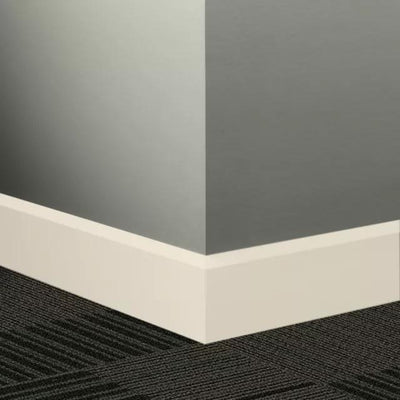 Tarkett / Johnsonite Millwork Oblique 3" 01 Snow White 3" x 8' by 3/8" (56 LF/box)