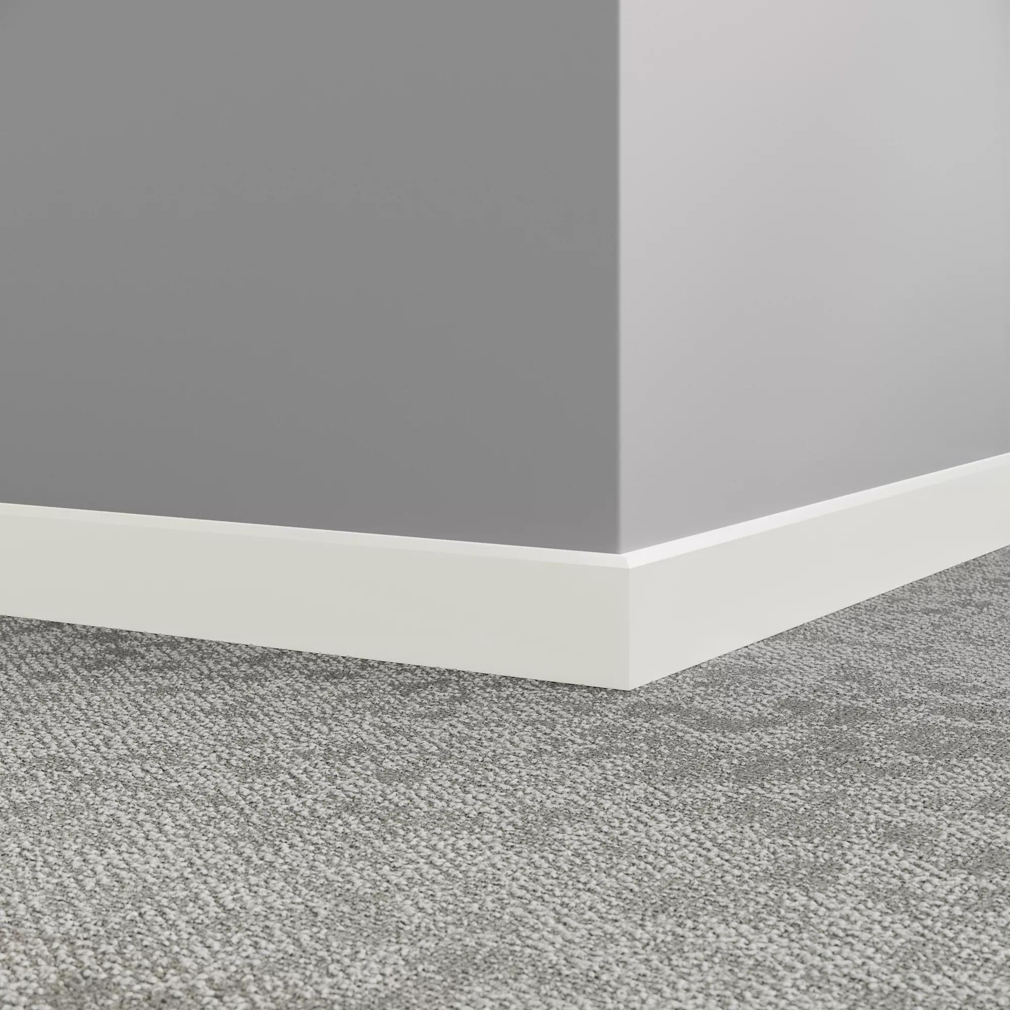 Tarkett / Johnsonite Millwork Mandalay 2-1/2" 08 Icicle 2.5" x 8' by 3/8" – product image showing size, style, and brand details.