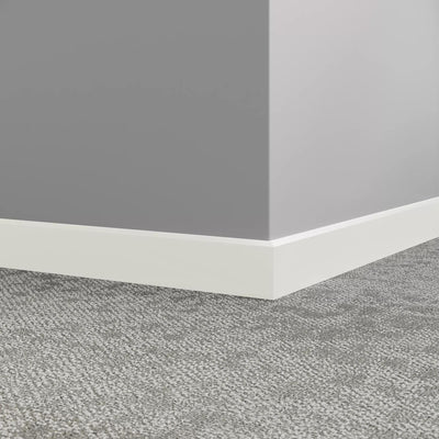 Tarkett / Johnsonite Millwork Mandalay 2-1/2" 08 Icicle 2.5" x 8' by 3/8" (40 LF/box)