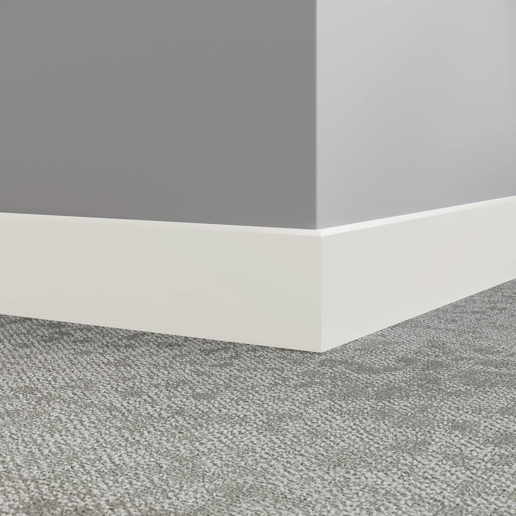 Tarkett / Johnsonite Millwork Mandalay 4-1/2" 08 Icicle 4.5" x 8' by 3/8" – product image showing size, style, and brand details.