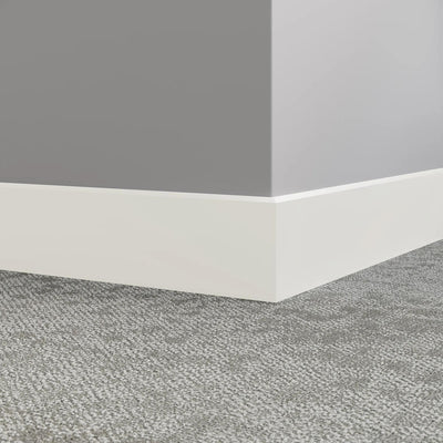 Tarkett / Johnsonite Millwork Mandalay 4-1/2" 08 Icicle 4.5" x 8' by 3/8" (40 LF/box)