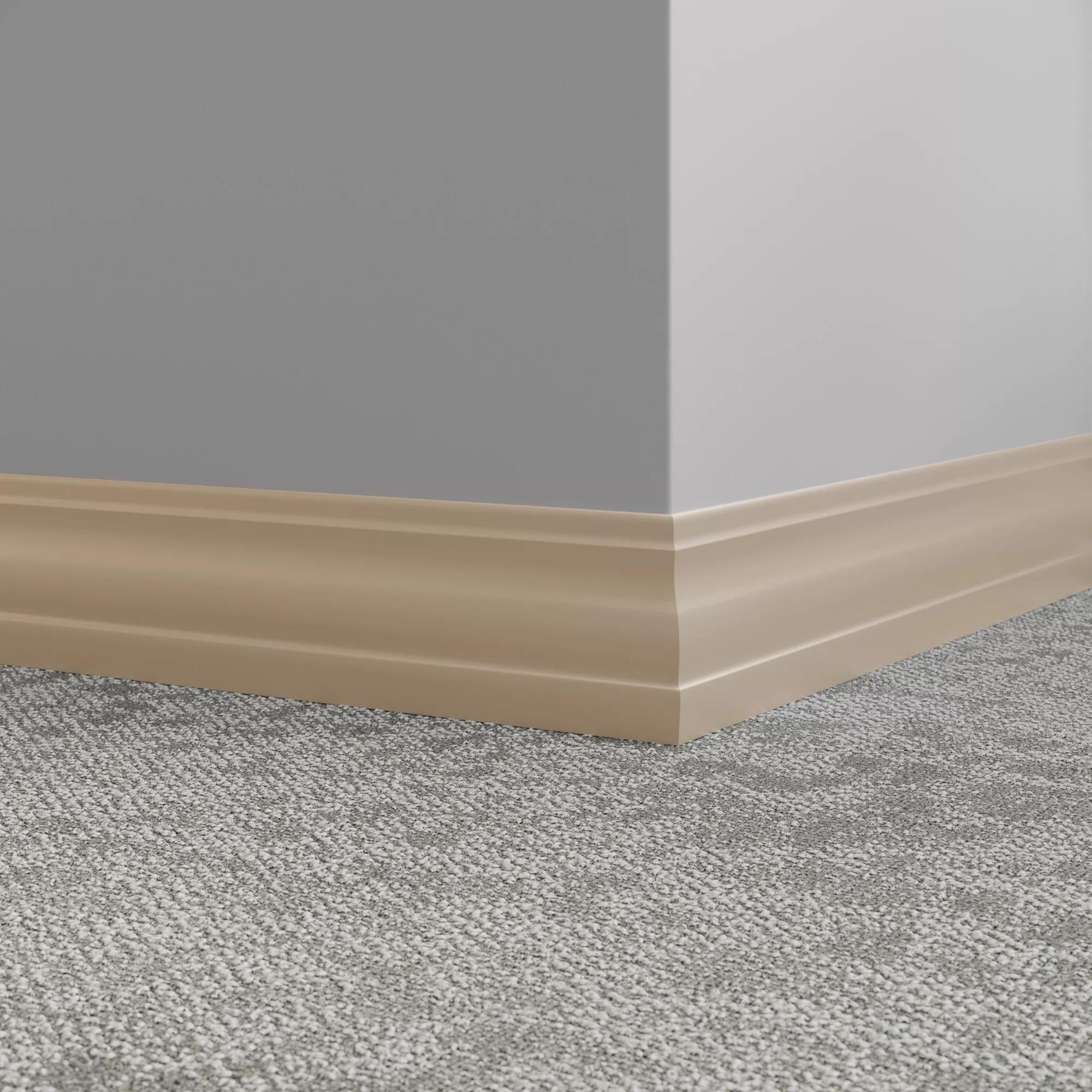 Tarkett / Johnsonite Millwork Delineate 4-1/4" 09 Clay 4.25" x 8' by 3/8" (48 LF/box)