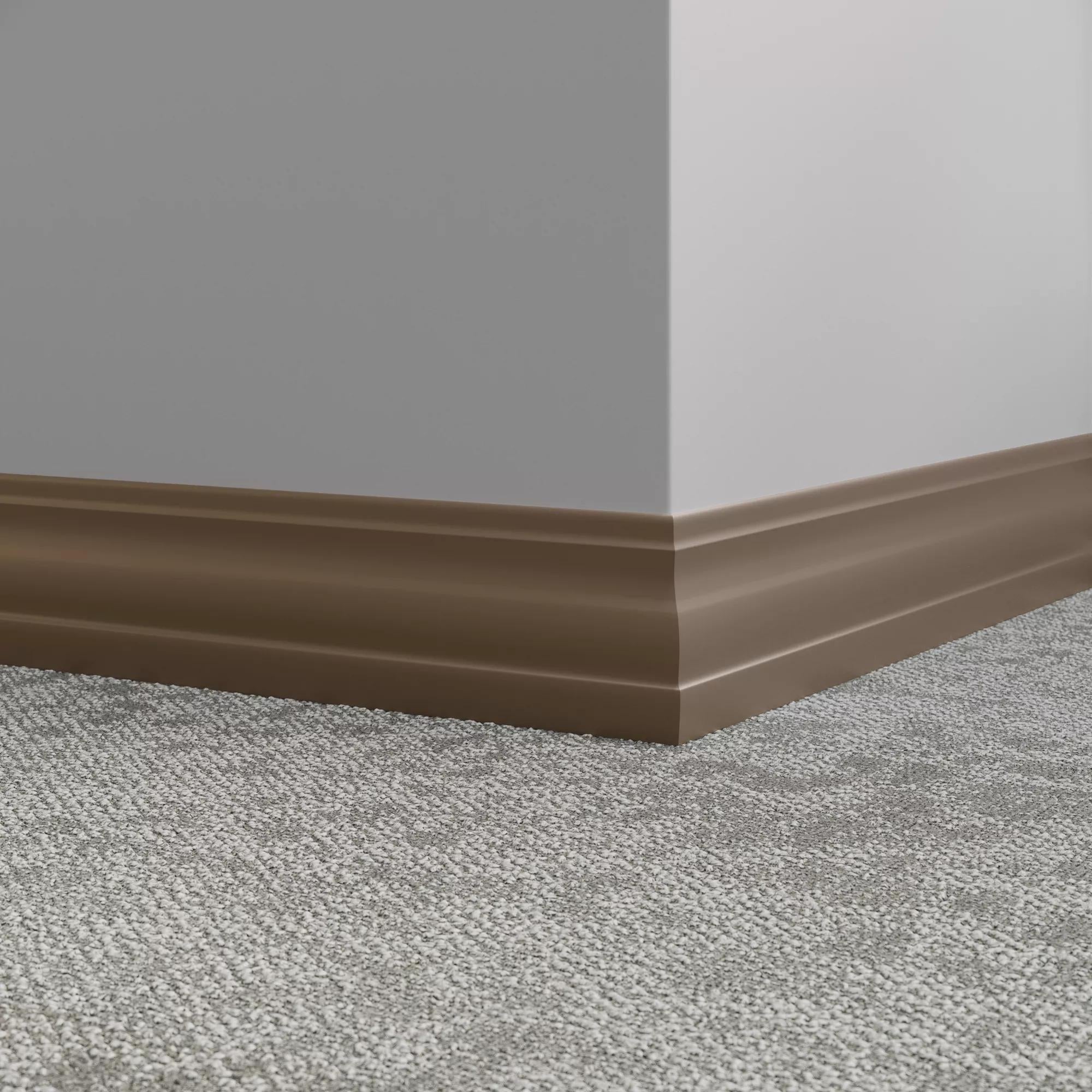 Tarkett / Johnsonite Millwork Delineate 4-1/4" 101 Seaweed 4.25" x 8' by 3/8" (48 LF/box)