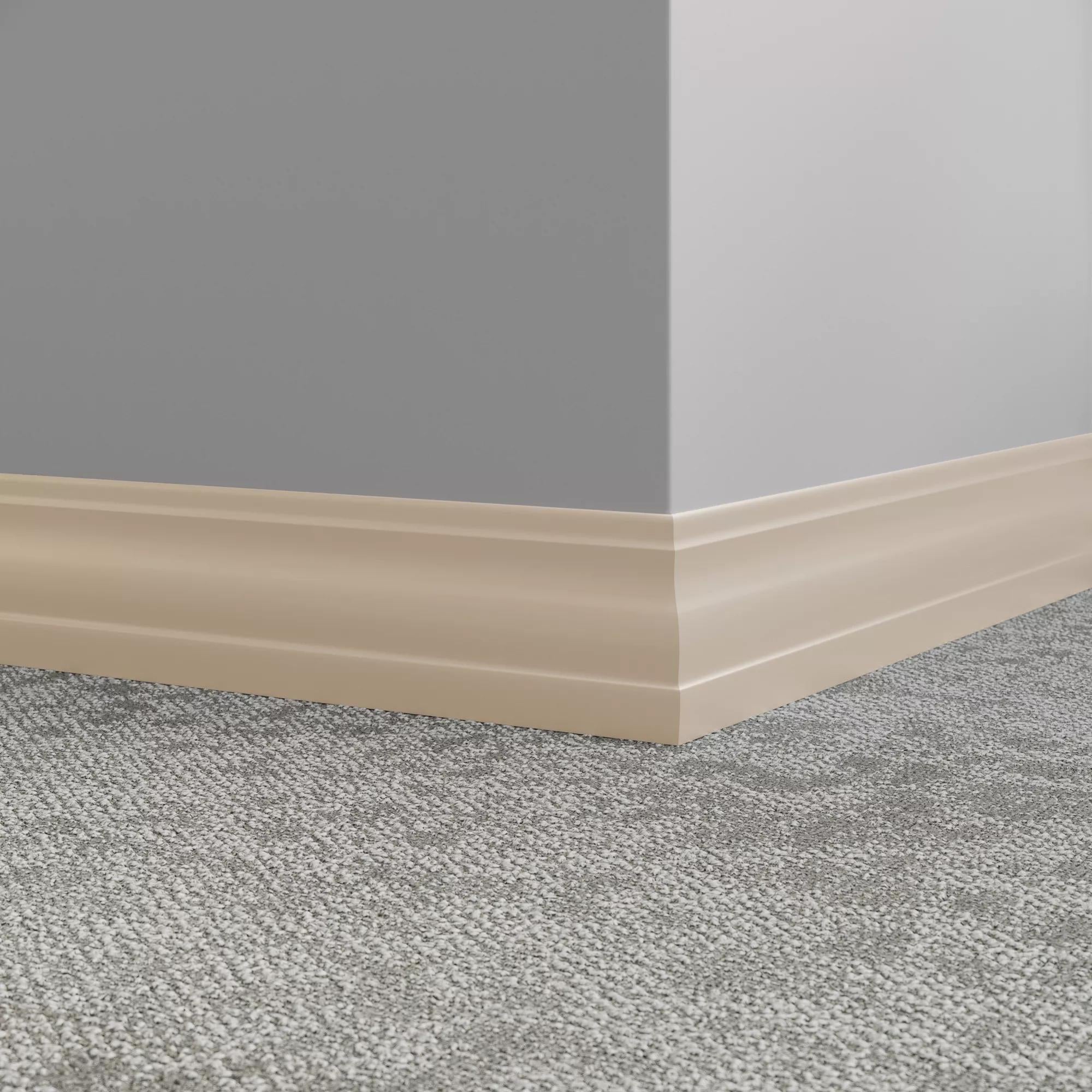 Tarkett / Johnsonite Millwork Delineate 4-1/4" 11 Canvas 4.25" x 8' by 3/8" (48 LF/box)