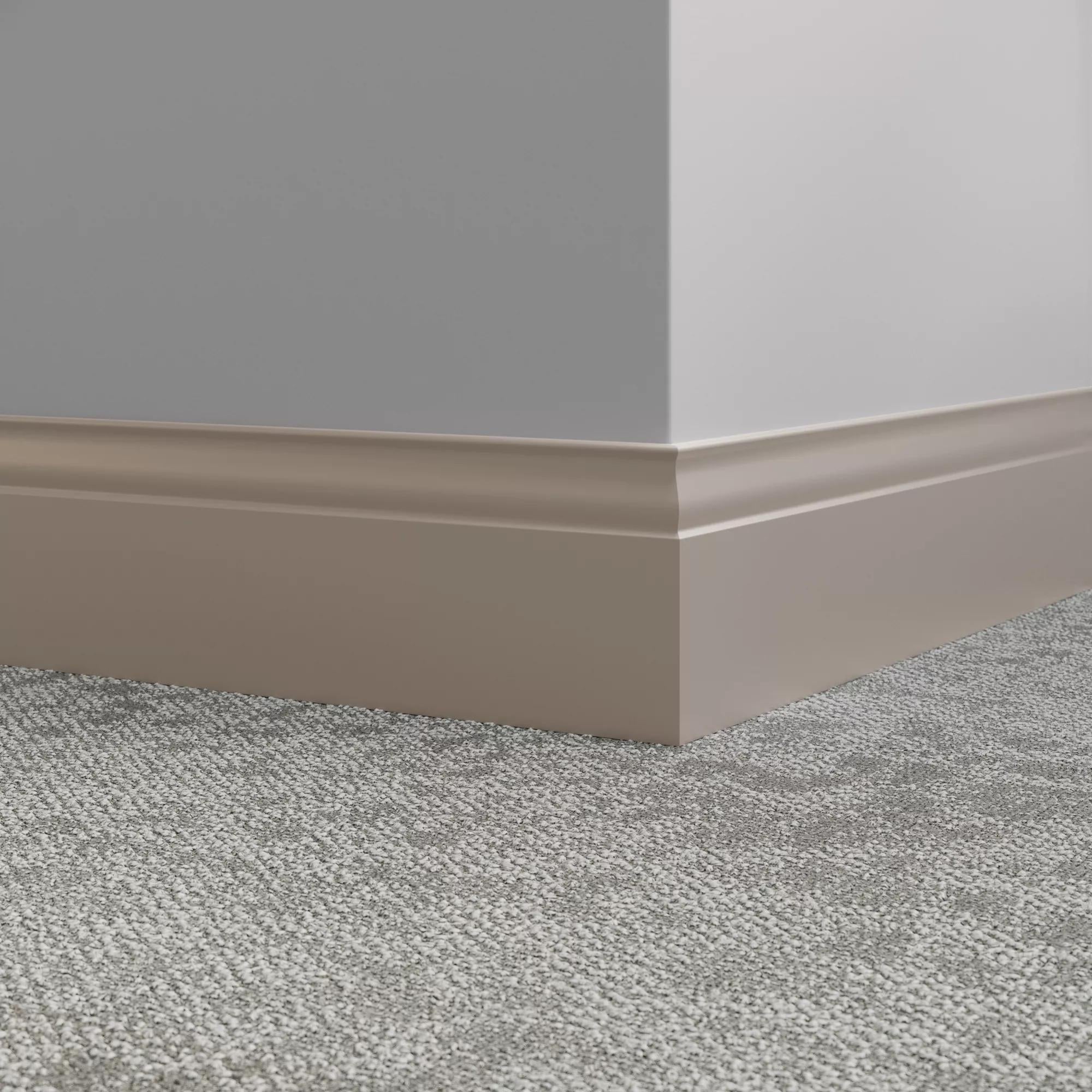 Tarkett / Johnsonite Millwork Inflection 5-1/4" 121 Cement 5.25" x 8' by 3/8" (48 LF/box)