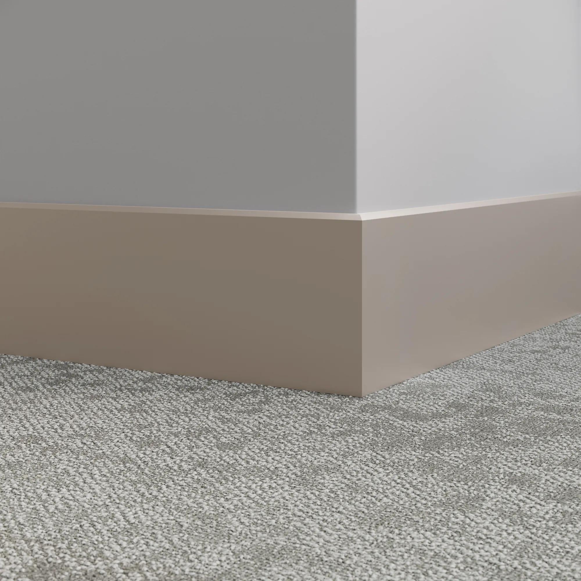 Tarkett / Johnsonite Millwork Mandalay 6" 121 Cement 6" x 8' by 3/8" – product image showing size, style, and brand details.