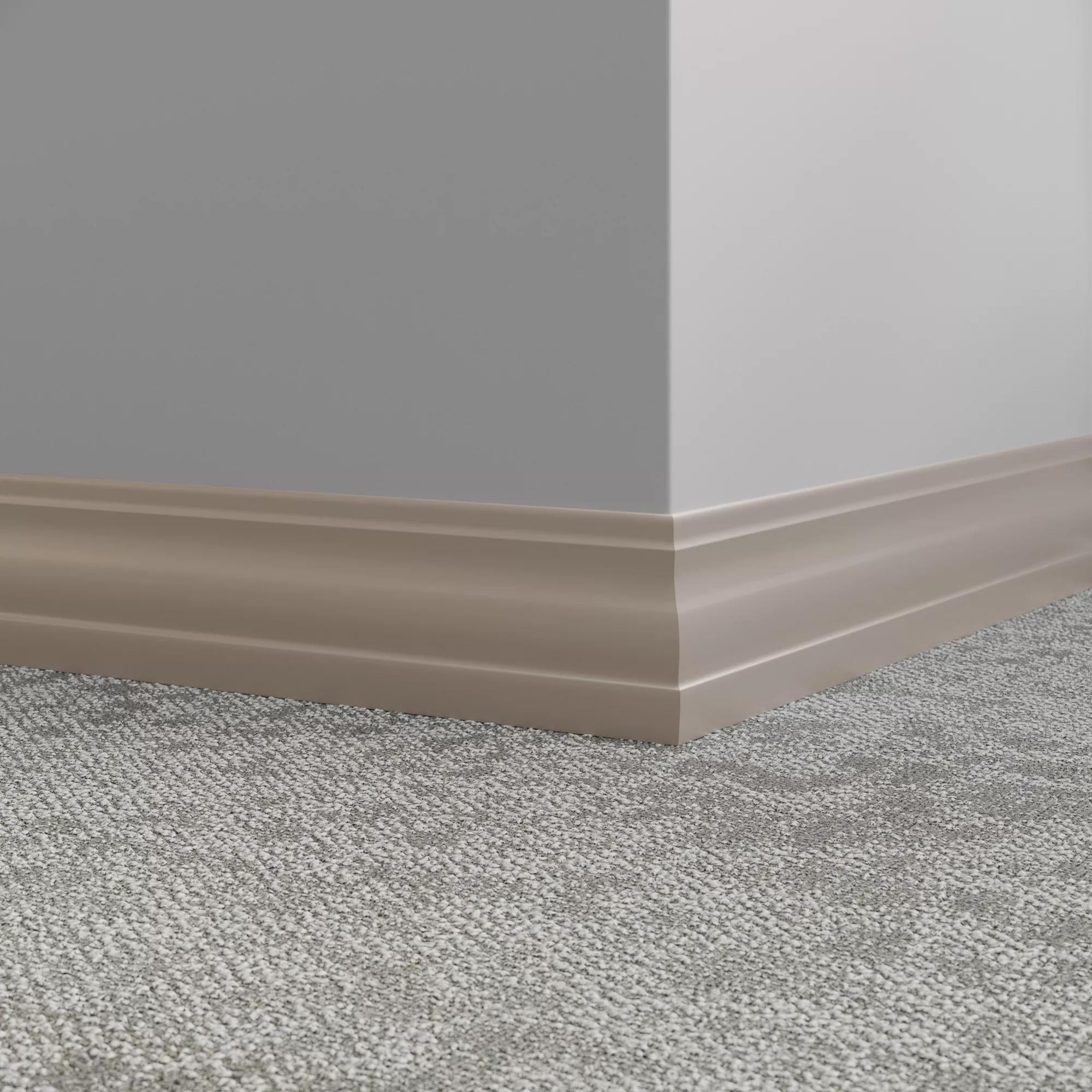 Tarkett / Johnsonite Millwork Delineate 4-1/4" 121 Cement 4.25" x 8' by 3/8" (48 LF/box)
