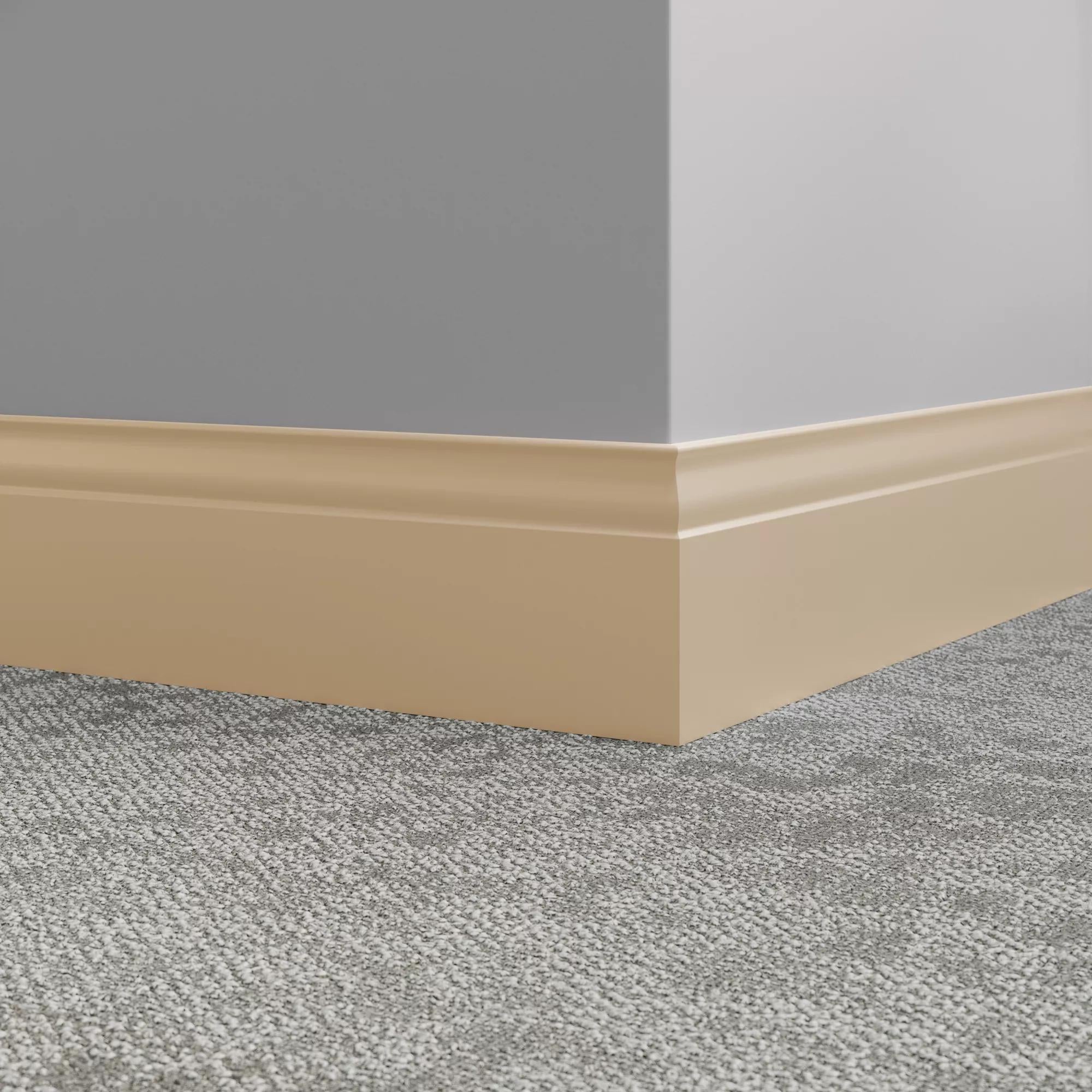Tarkett / Johnsonite Millwork Inflection 5-1/4" 129 Silk 5.25" x 8' by 3/8" (48 LF/box)