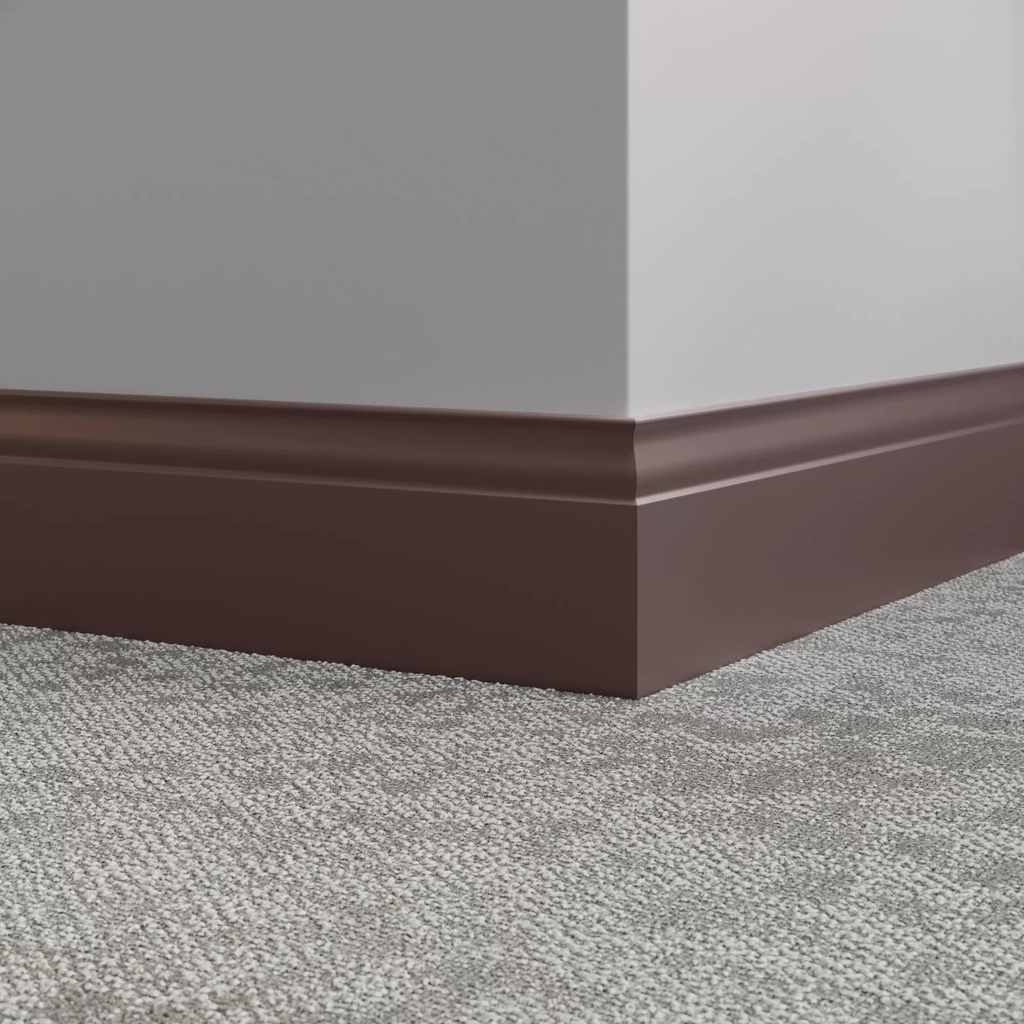 Tarkett / Johnsonite Millwork Inflection 5-1/4" 132 Espresso 5.25" x 8' by 3/8" (48 LF/box)