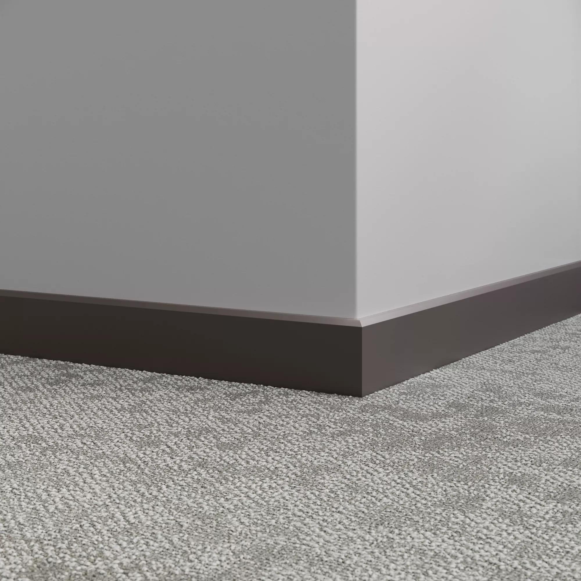 Tarkett / Johnsonite Millwork Mandalay 2-1/2" 167 Fudge 2.5" x 8' by 3/8" – product image showing size, style, and brand details.