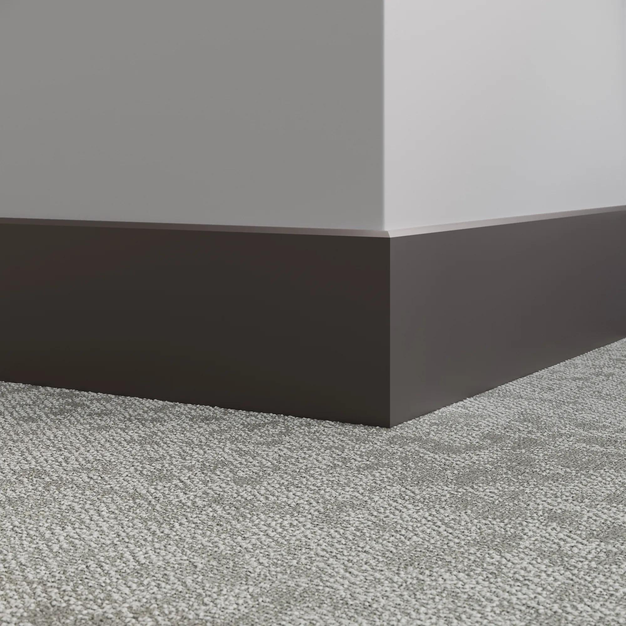 Tarkett / Johnsonite Millwork Mandalay 6" 167 Fudge 6" x 8' by 3/8" – product image showing size, style, and brand details.