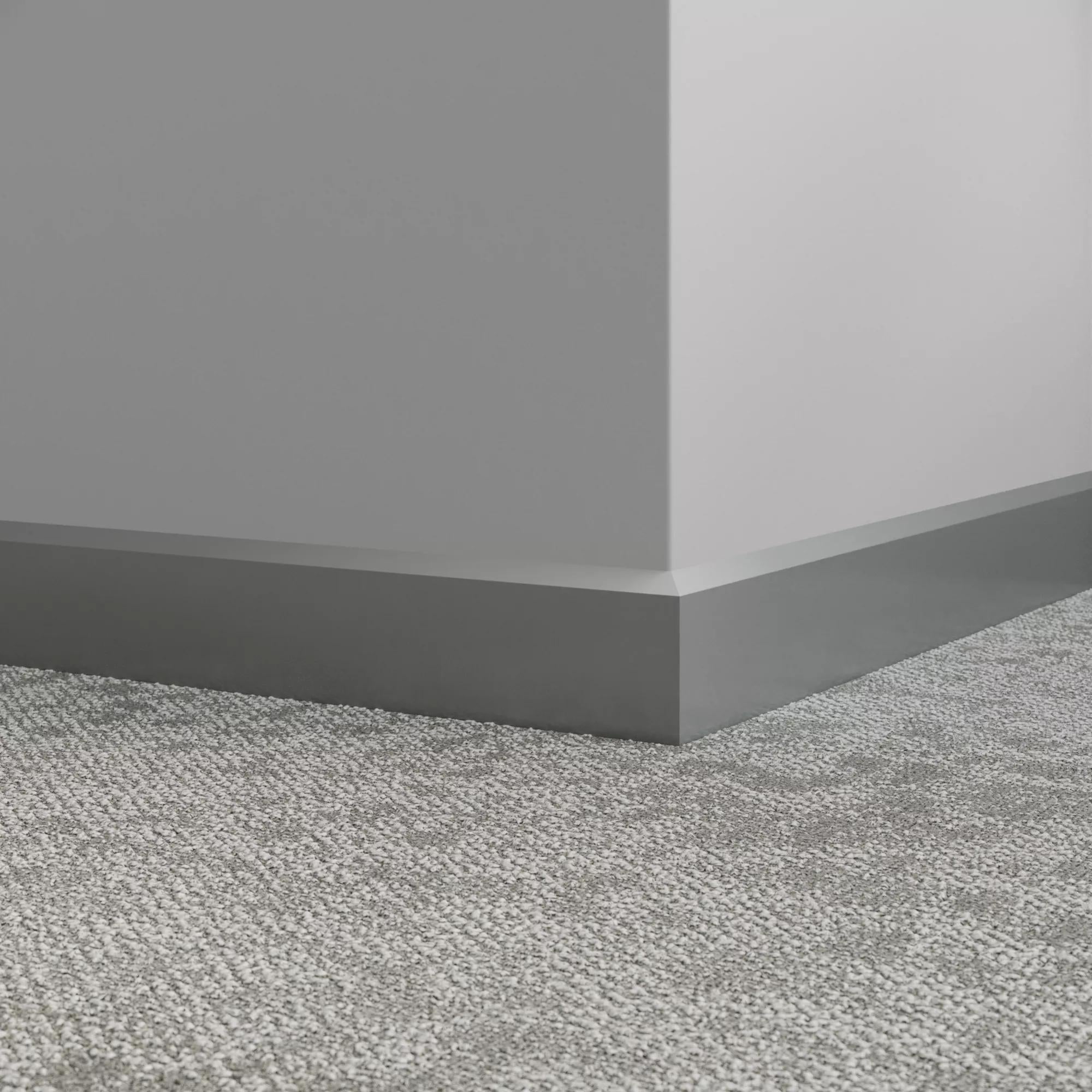 Tarkett / Johnsonite Millwork Oblique 3" 178 Ironstone 3" x 8' by 3/8" – product image showing size, style, and brand details.