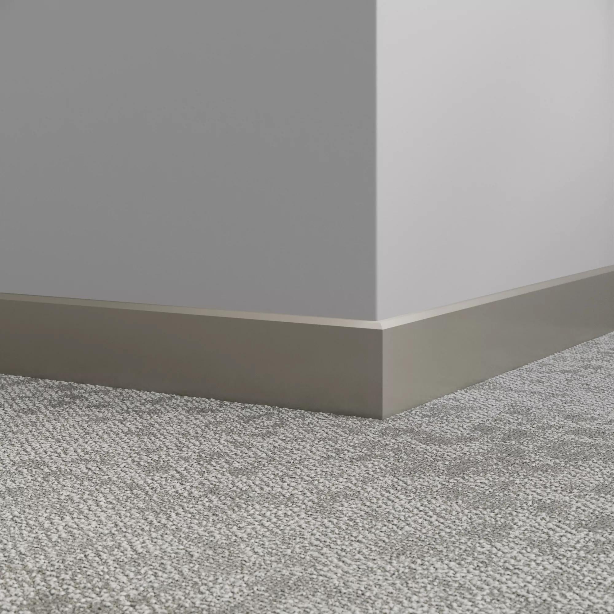 Tarkett / Johnsonite Millwork Mandalay 4-1/2" 179 Steel 4.5" x 8' by 3/8" – product image showing size, style, and brand details.