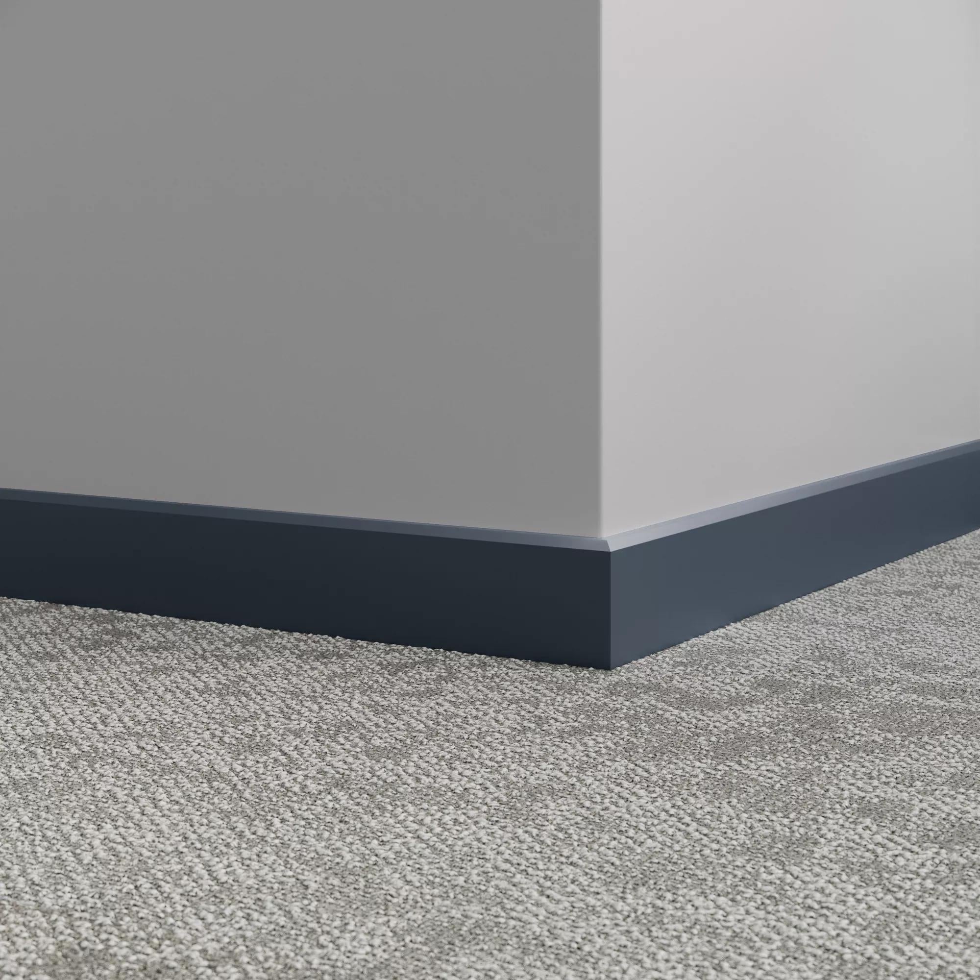 Tarkett / Johnsonite Millwork Mandalay 2-1/2" 18 Navy Blue 2.5" x 8' by 3/8" – product image showing size, style, and brand details.