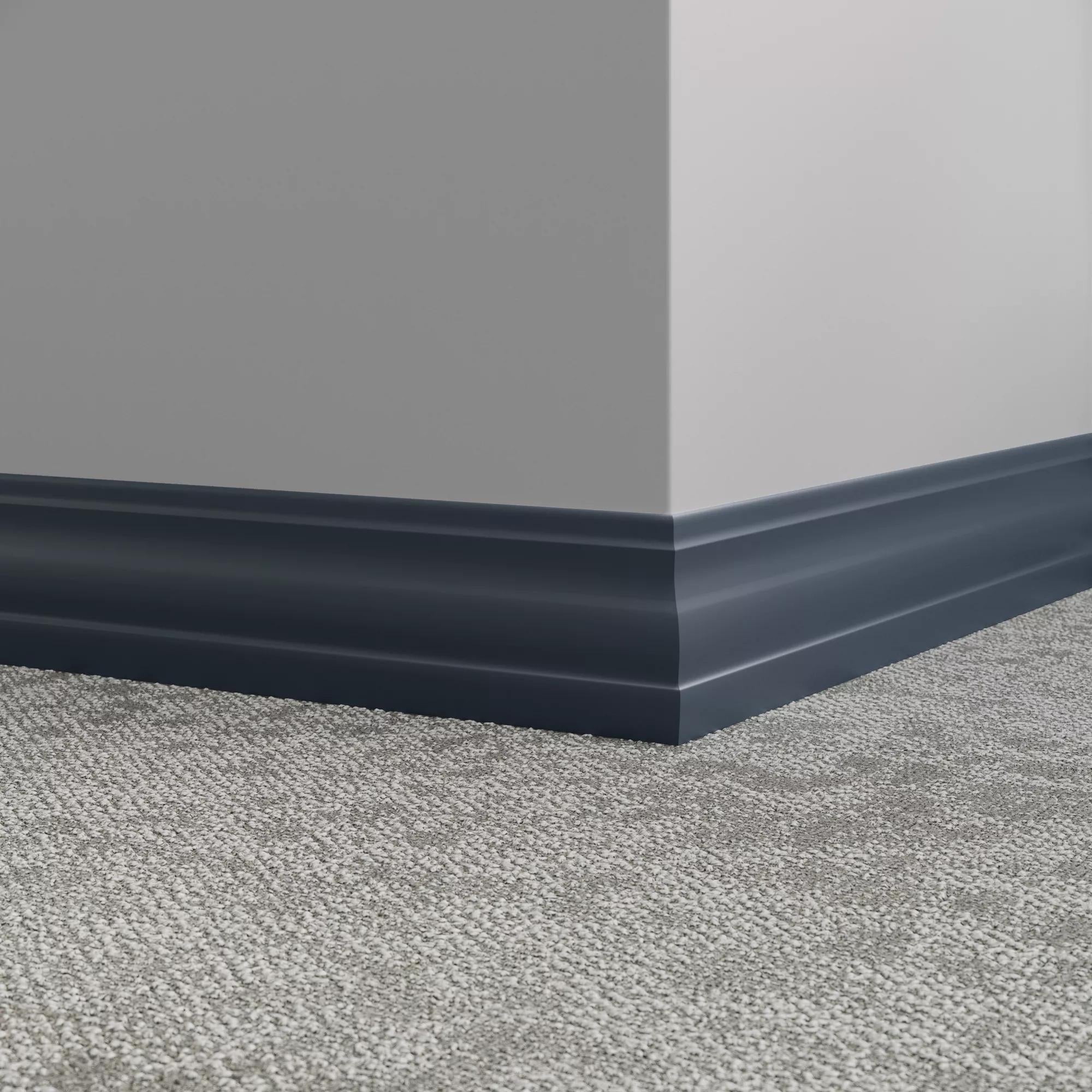 Tarkett / Johnsonite Millwork Delineate 4-1/4" 18 Navy Blue 4.25" x 8' by 3/8" (48 LF/box)