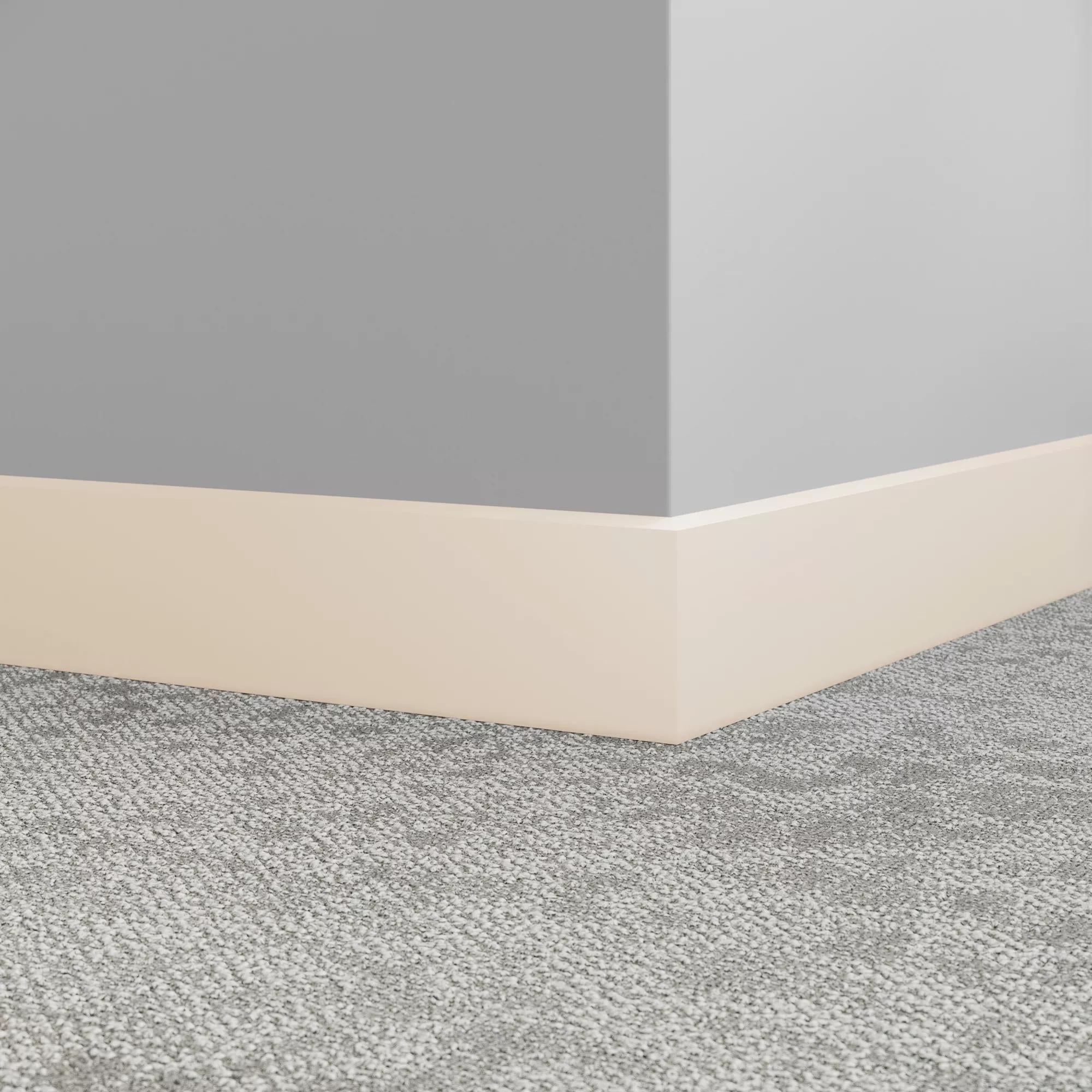 Tarkett / Johnsonite Millwork Exhibit 4.25" 194 Antique White 4.25" x 8' by 1/4"