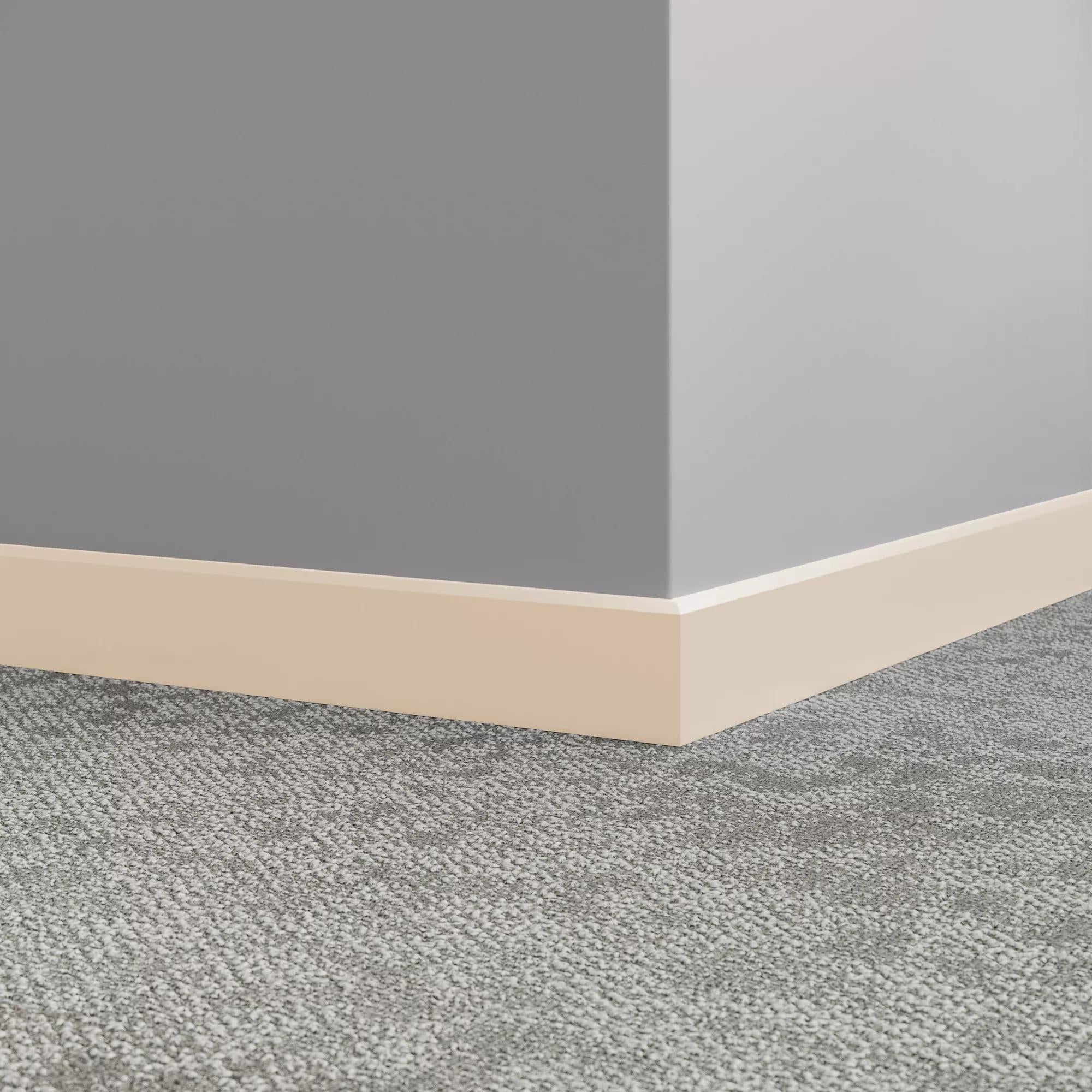 Tarkett / Johnsonite Millwork Mandalay 2-1/2" 194 Antique White 2.5" x 8' by 3/8" – product image showing size, style, and brand details.