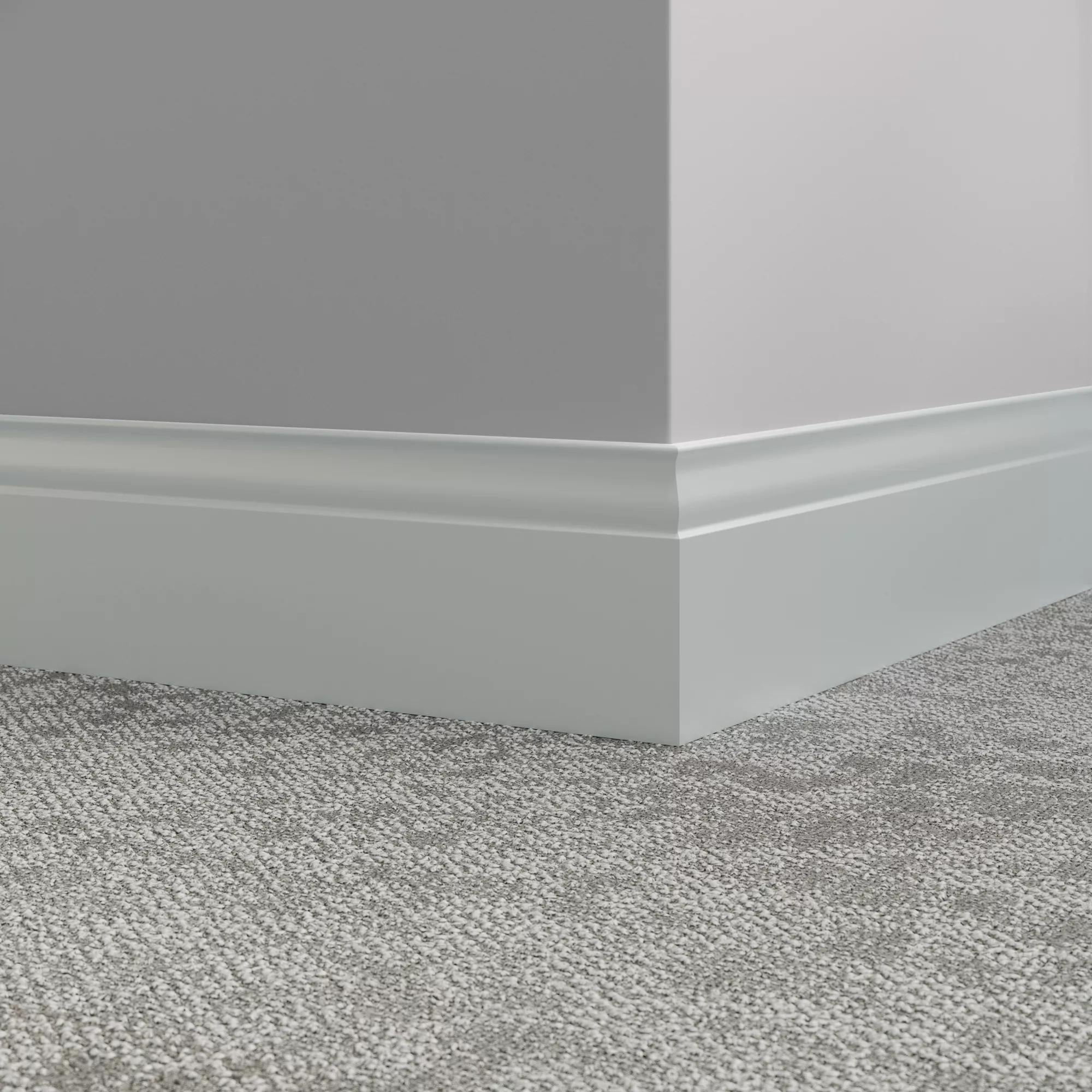 Tarkett / Johnsonite Millwork Inflection 5-1/4" 21 Platinum 5.25" x 8' by 3/8" (48 LF/box)
