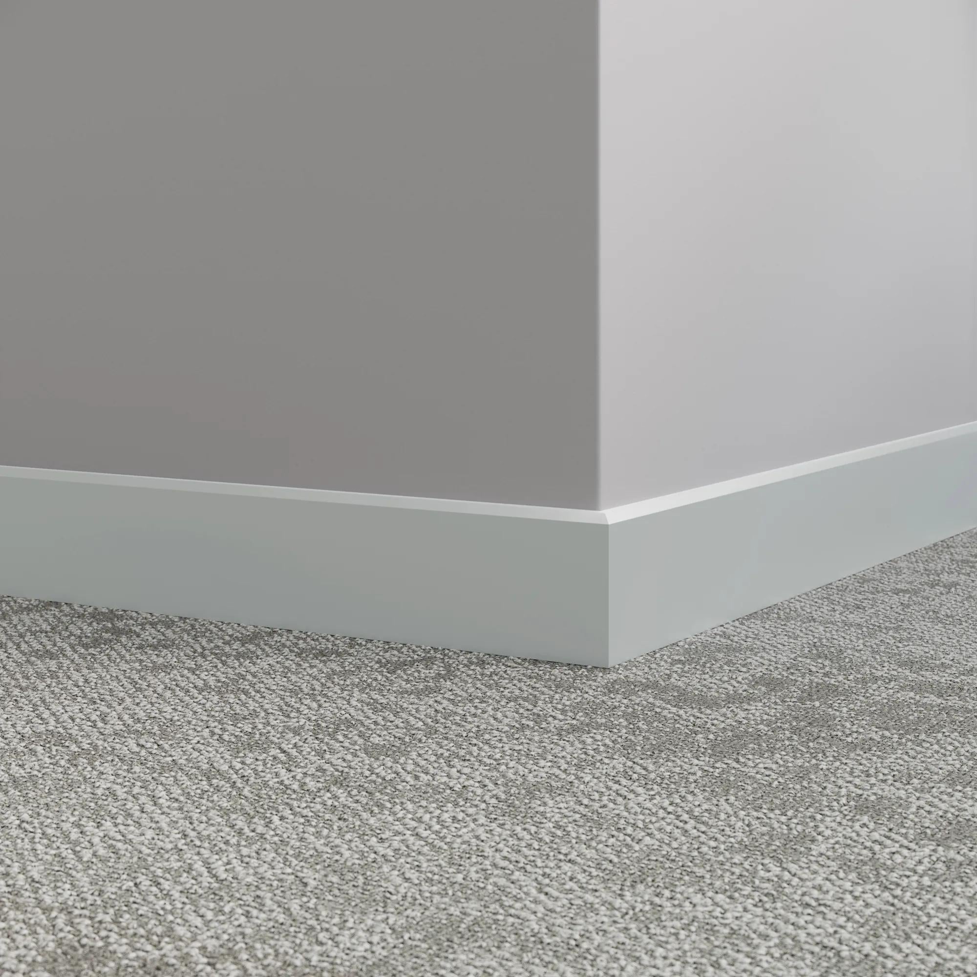 Tarkett / Johnsonite Millwork Mandalay 3" 21 Platinum 3" x 8' by 3/8" – product image showing size, style, and brand details.