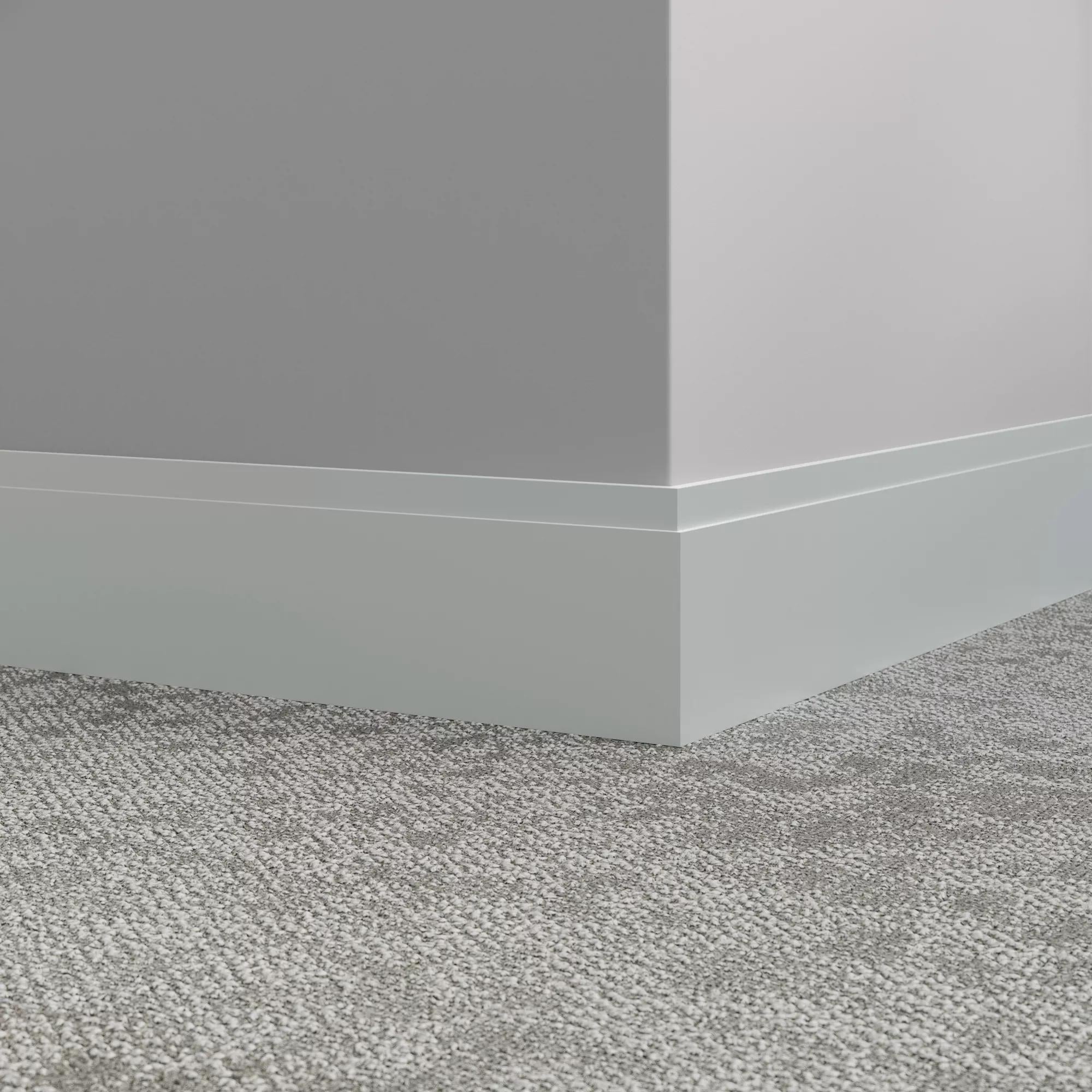 Tarkett / Johnsonite Millwork Equinox 4-1/2" 21 Platinum 4.5" x 8' by 3/8" – product image showing size, style, and brand details.