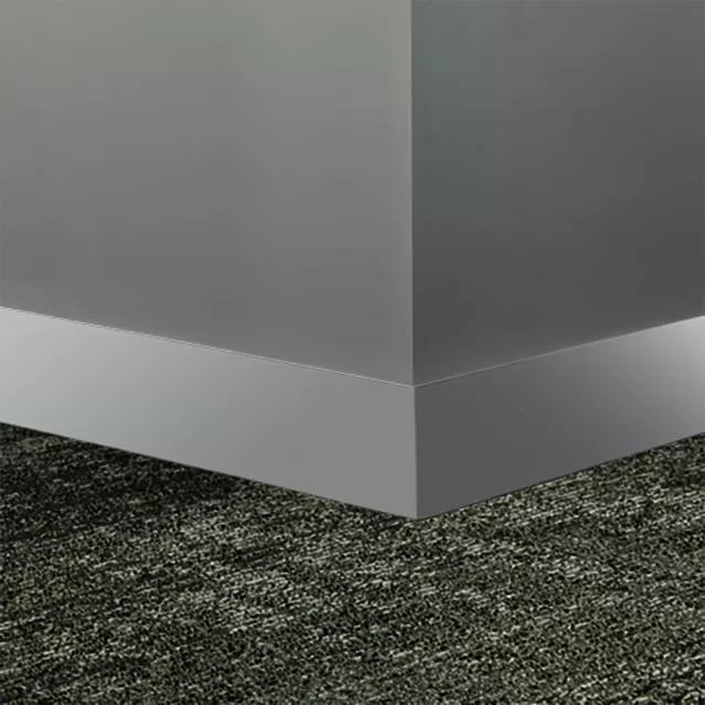 Tarkett / Johnsonite Millwork Monument 2-1/2" 21 Platinum 2.5" x 8' by 1/4" – product image showing size, style, and brand details.