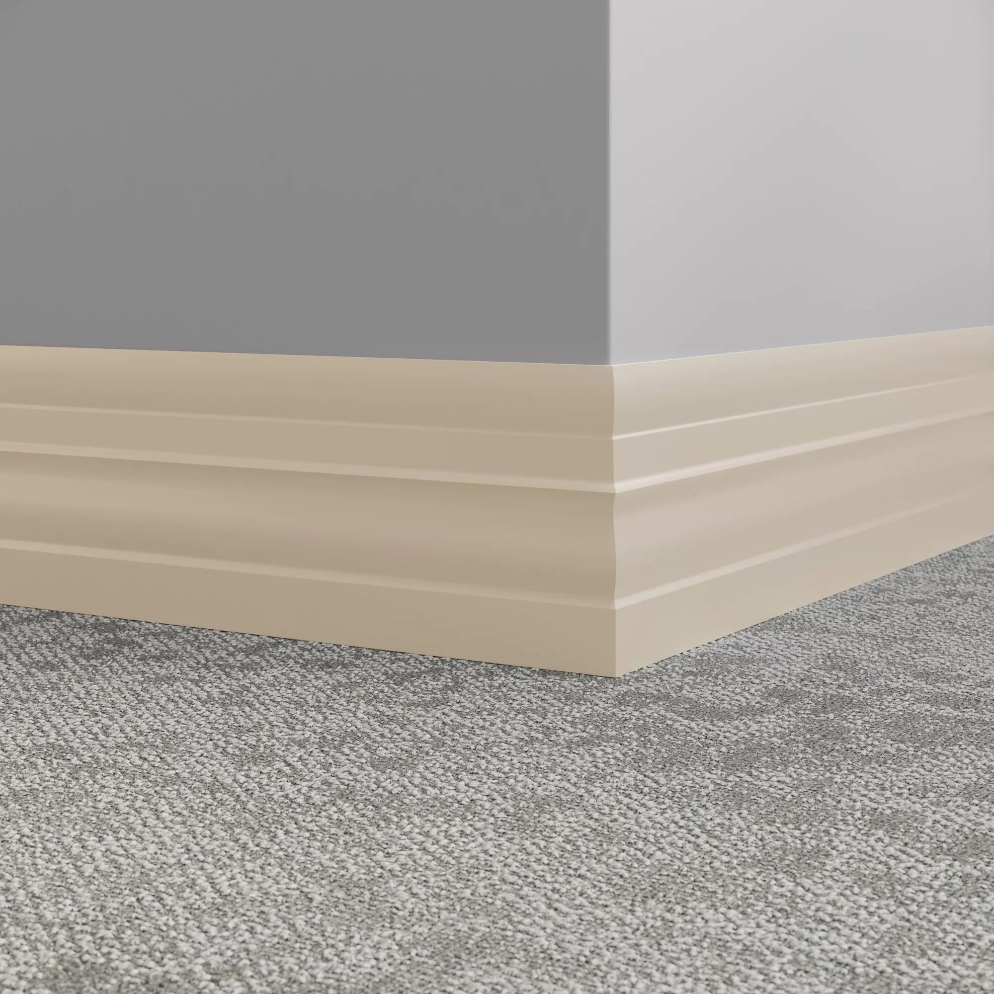 Tarkett / Johnsonite Millwork Attache 6" 21 Platinum 6" x 8' by 1/4" (64 LF/box)