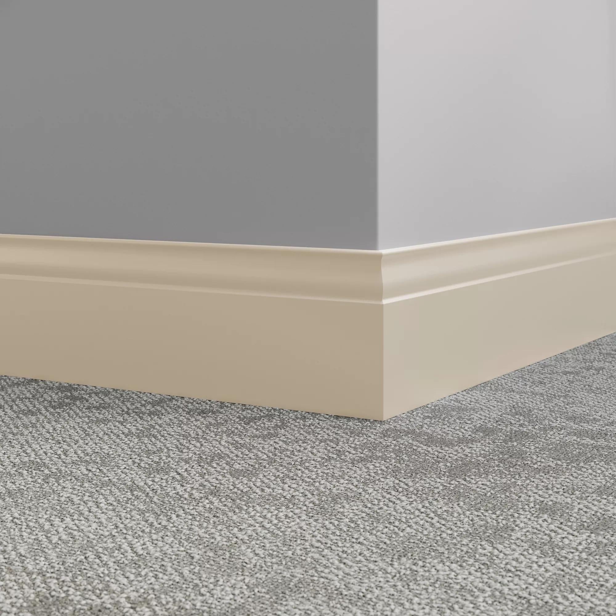 Tarkett / Johnsonite Millwork Inflection 5-1/4" 22 Pearl 5.25" x 8' by 3/8" (48 LF/box)