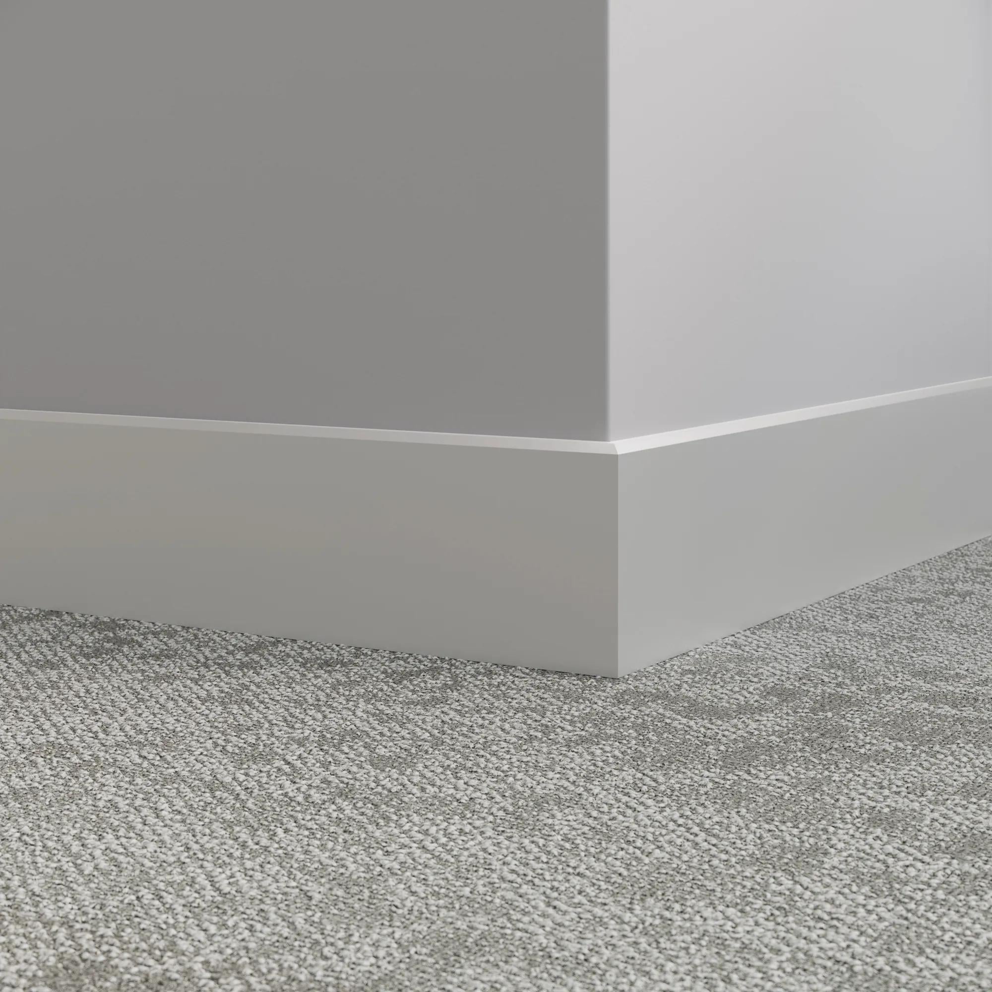 Tarkett / Johnsonite Millwork Mandalay 4-1/2" Vapor 23 Grey 4.5" x 8' by 3/8" – product image showing size, style, and brand details.