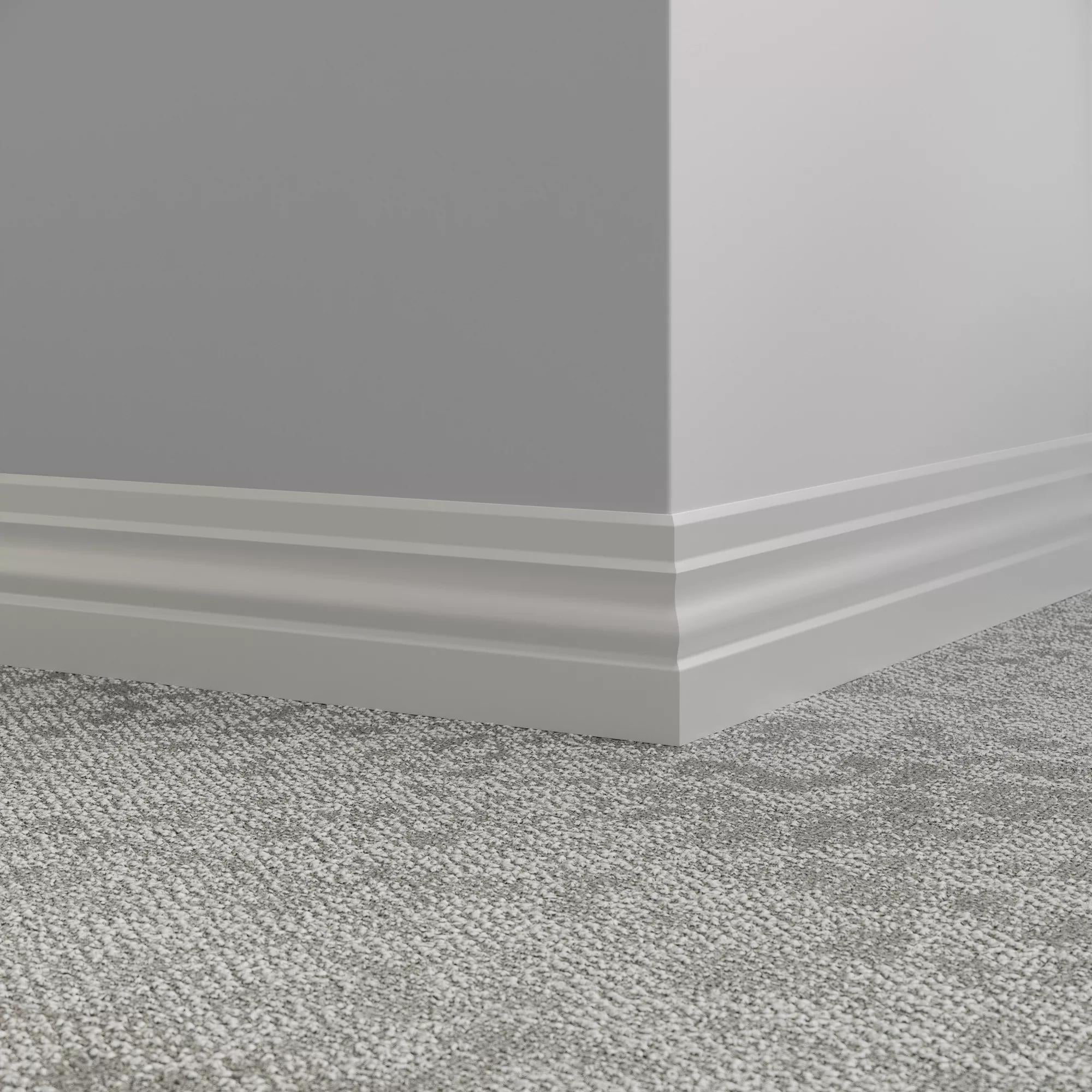 Tarkett / Johnsonite Millwork Ambassador 4" Vapor 23 Grey 4" x 8' by 3/8" (48 LF/box)