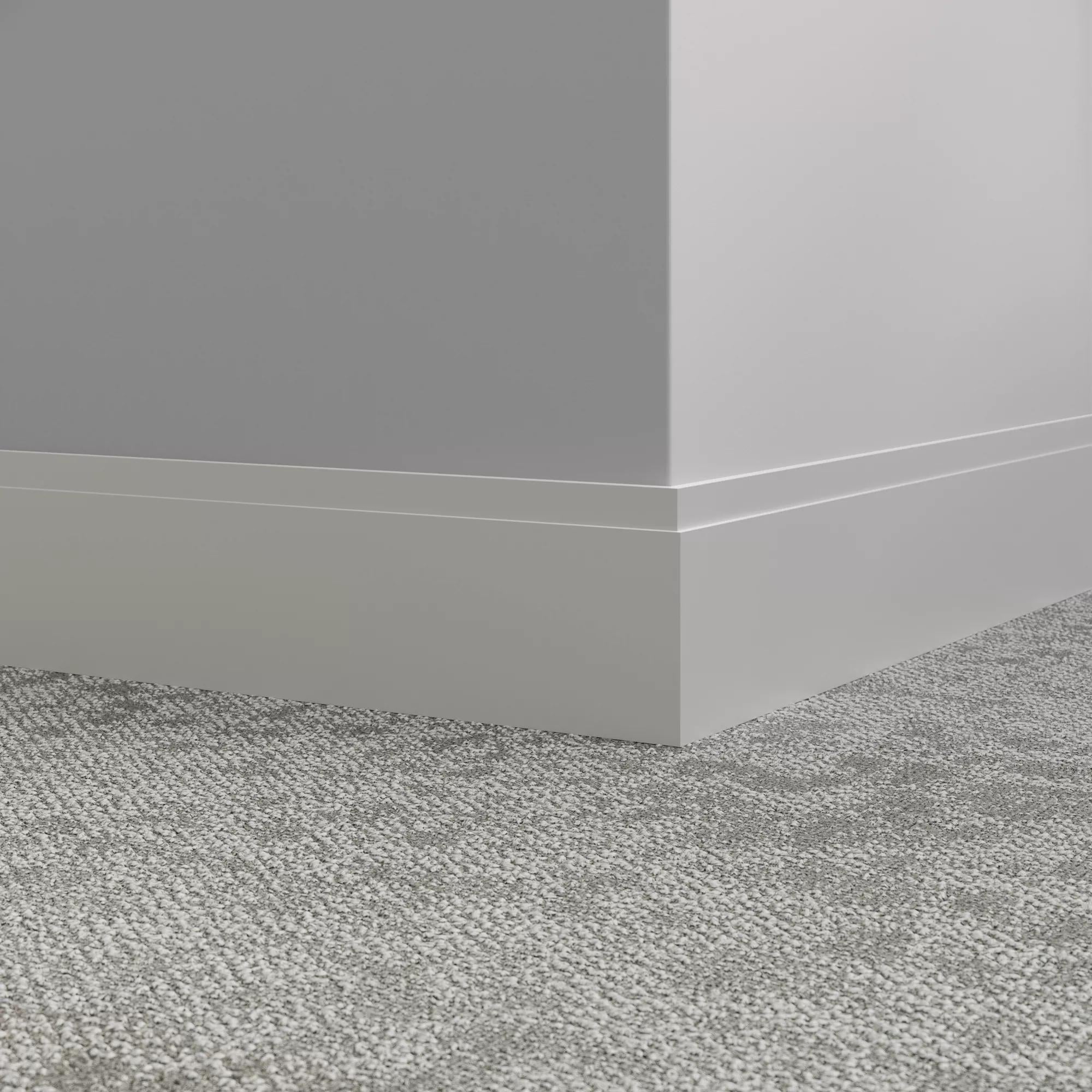 Tarkett / Johnsonite Millwork Equinox 4-1/2" Vapor 23 Grey 4.5" x 8' by 3/8" (40 LF/box)