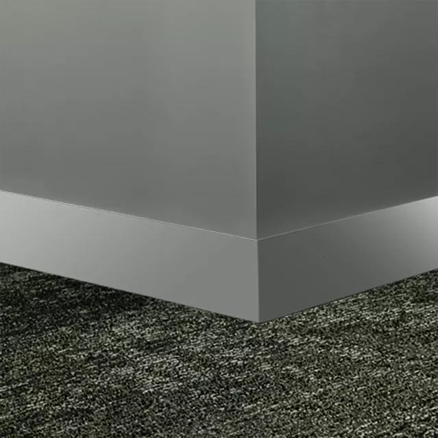 Tarkett / Johnsonite Millwork Monument 4" Vapor 23 Grey 4" x 8' by 1/4" – product image showing size, style, and brand details.