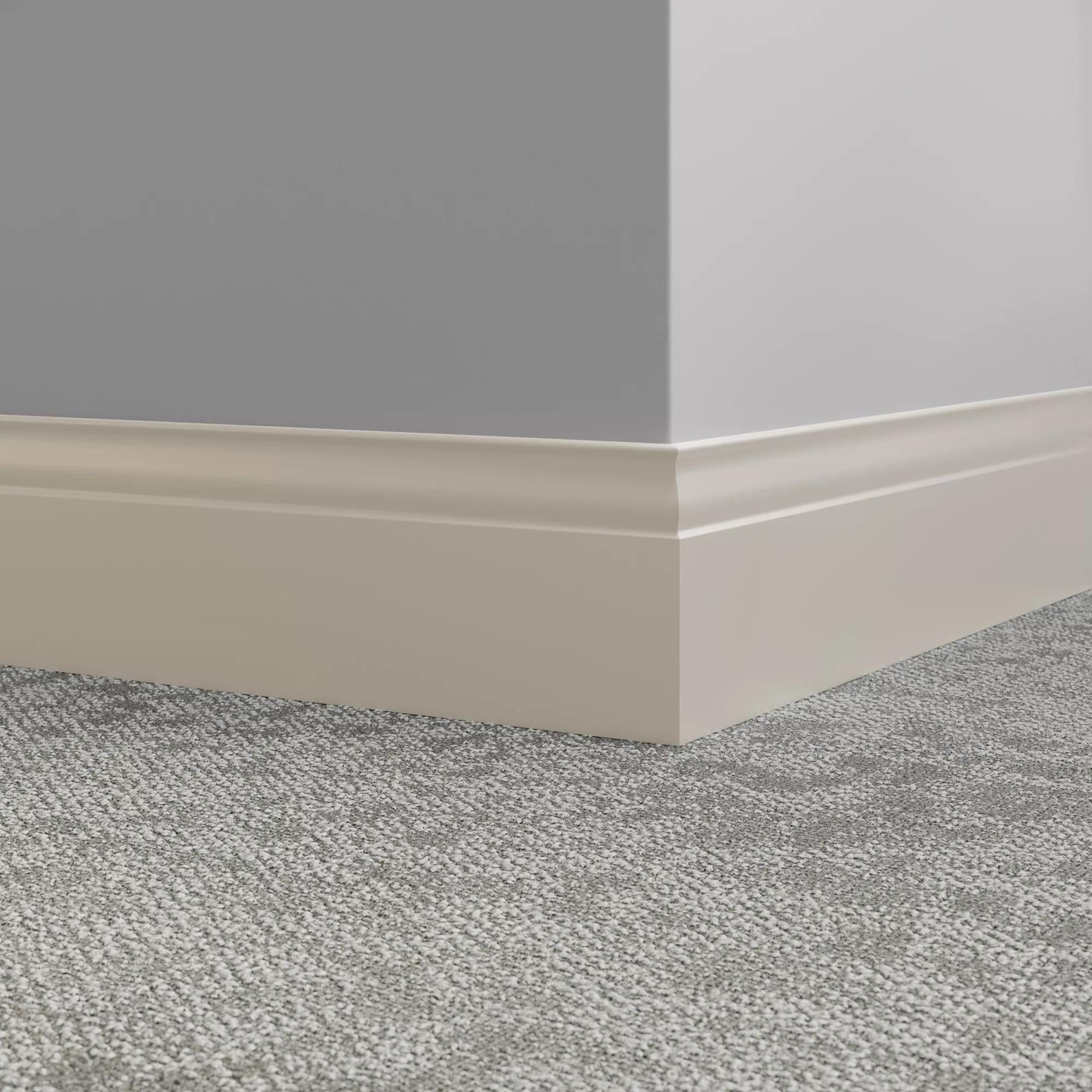 Tarkett / Johnsonite Millwork Inflection 5-1/4" 24 Grey Haze 5.25" x 8' by 3/8" (48 LF/box)