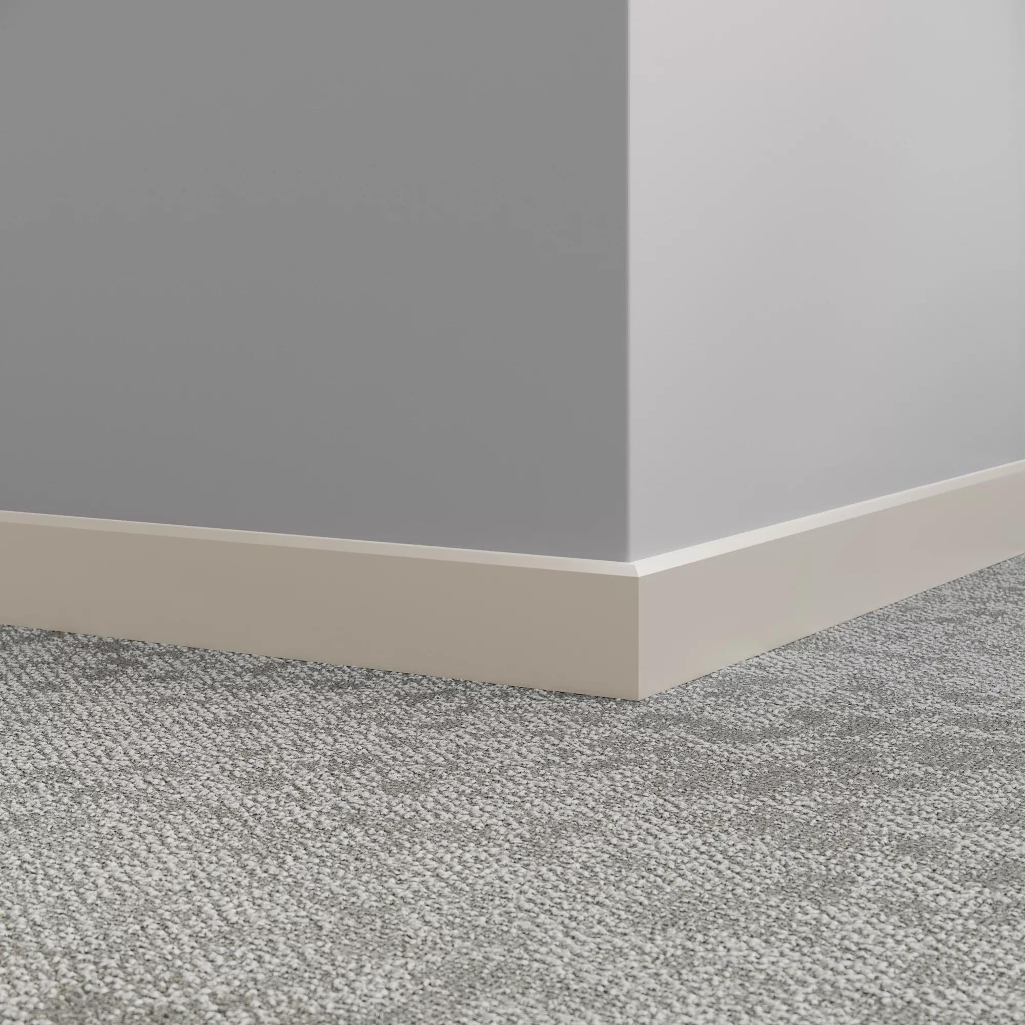 Tarkett / Johnsonite Millwork Mandalay 2-1/2" 24 Grey Haze 2.5" x 8' by 3/8" – product image showing size, style, and brand details.
