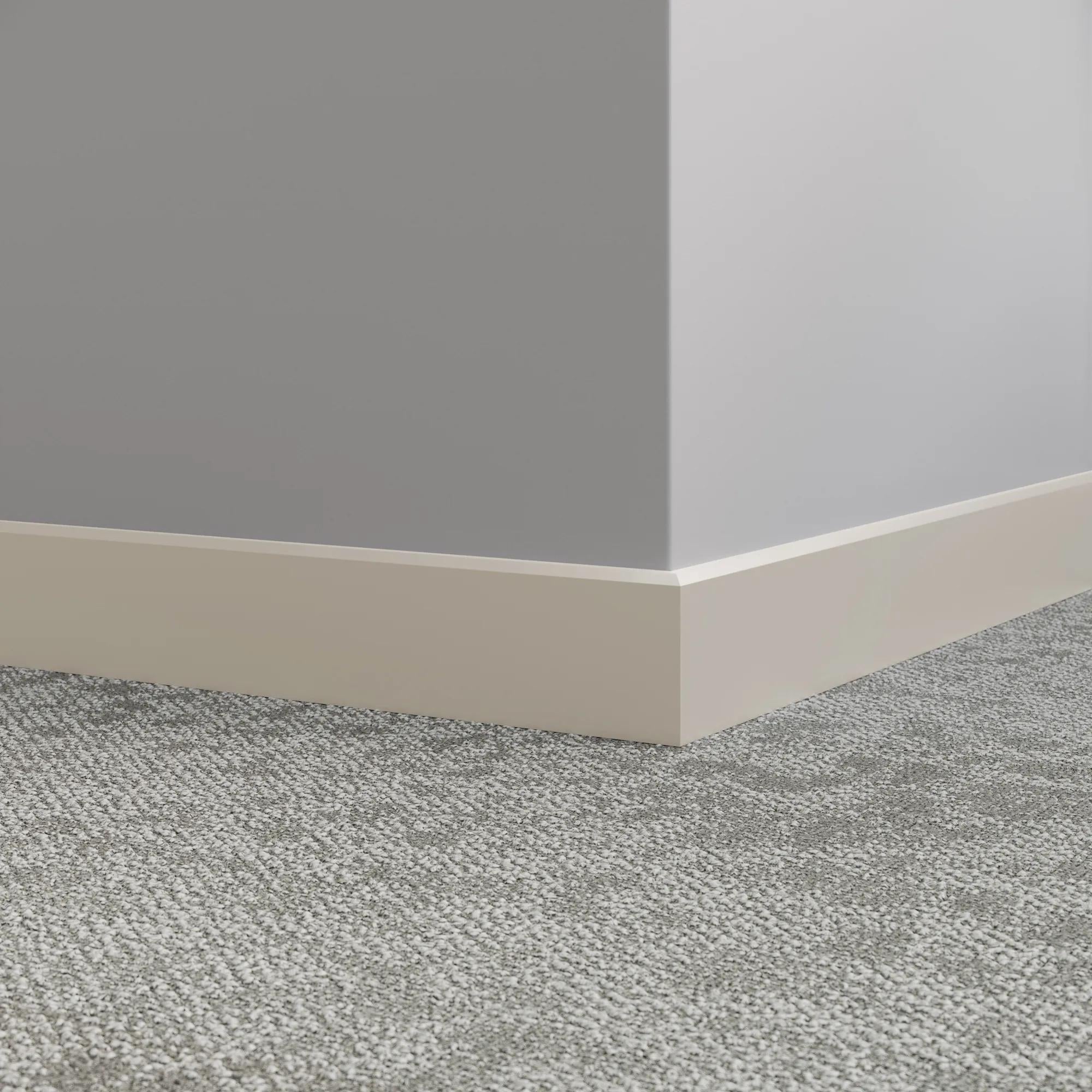 Tarkett / Johnsonite Millwork Mandalay 3" 24 Grey Haze 3" x 8' by 3/8" – product image showing size, style, and brand details.