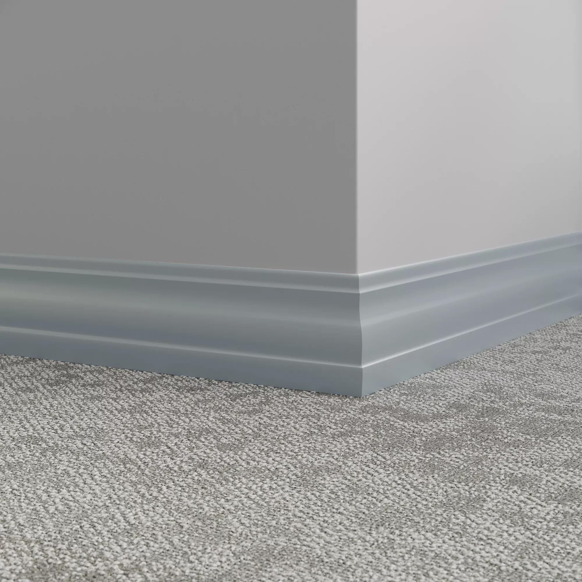 Tarkett / Johnsonite Millwork Delineate 4-1/4" 262 Drizzle 4.25" x 8' by 3/8" – product image showing size, style, and brand details.