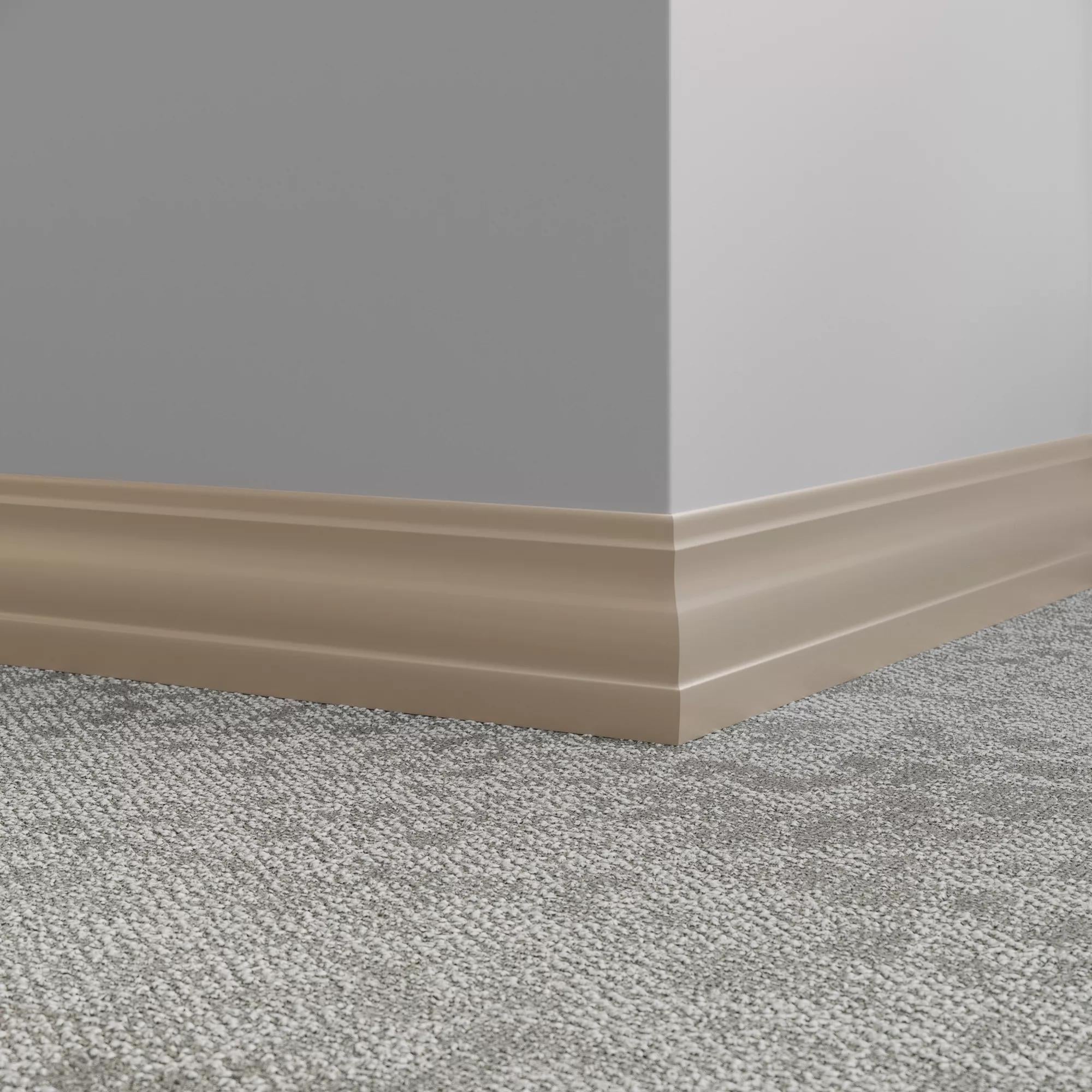 Tarkett / Johnsonite Millwork Delineate 4-1/4" 280 Shoreline 4.25" x 8' by 3/8" – product image showing size, style, and brand details.