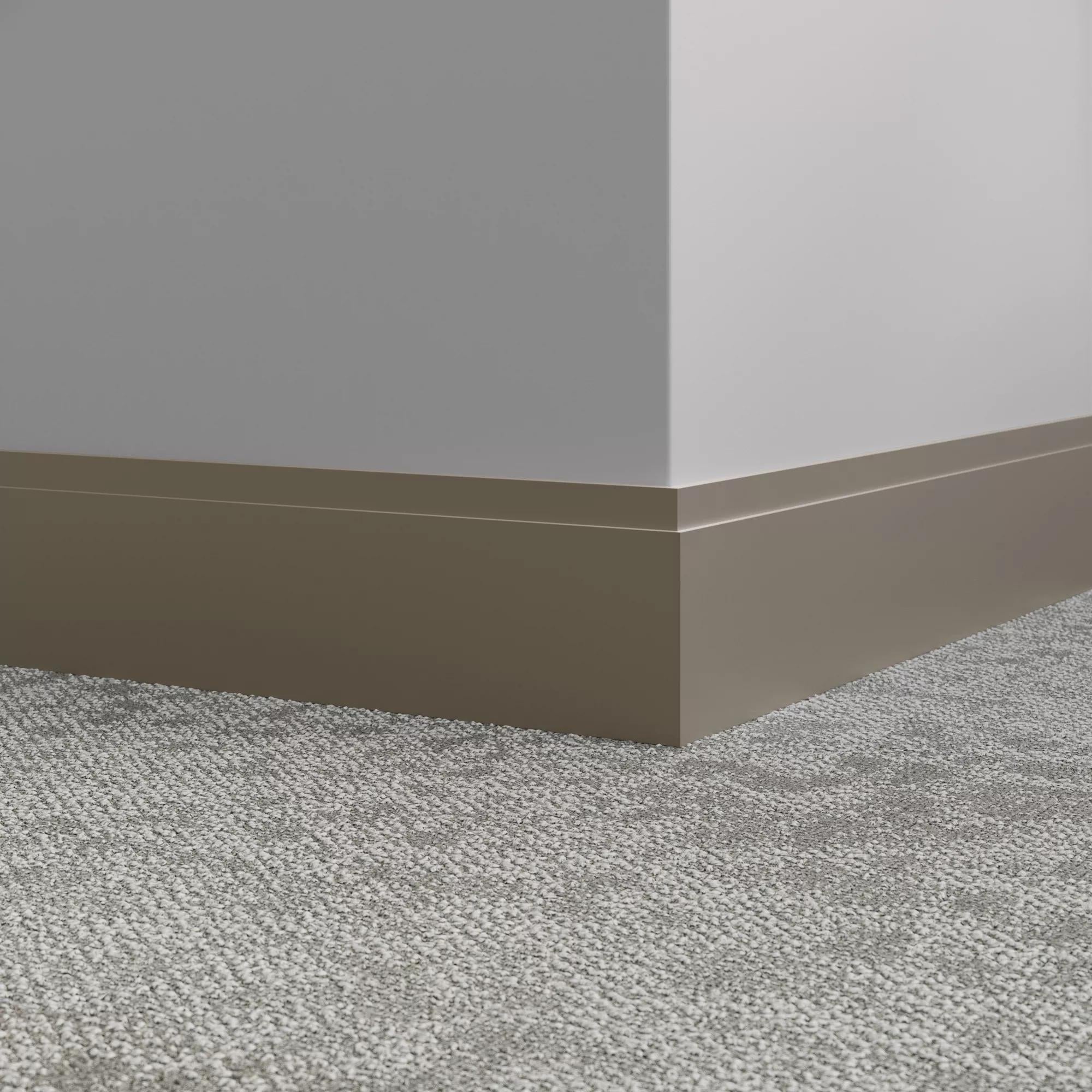 Tarkett / Johnsonite Millwork Equinox 4-1/2" 281 Grizzly 4.5" x 8' by 3/8" – product image showing size, style, and brand details.