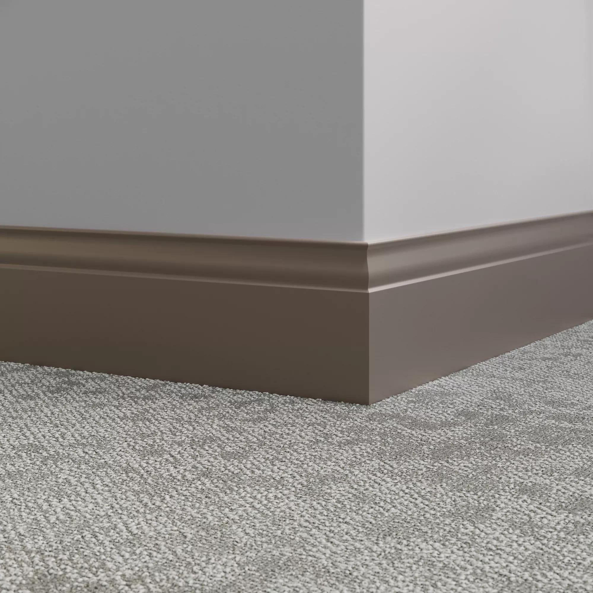 Tarkett / Johnsonite Millwork Inflection 5-1/4" 283 Toast 5.25" x 8' by 3/8" (48 LF/box)