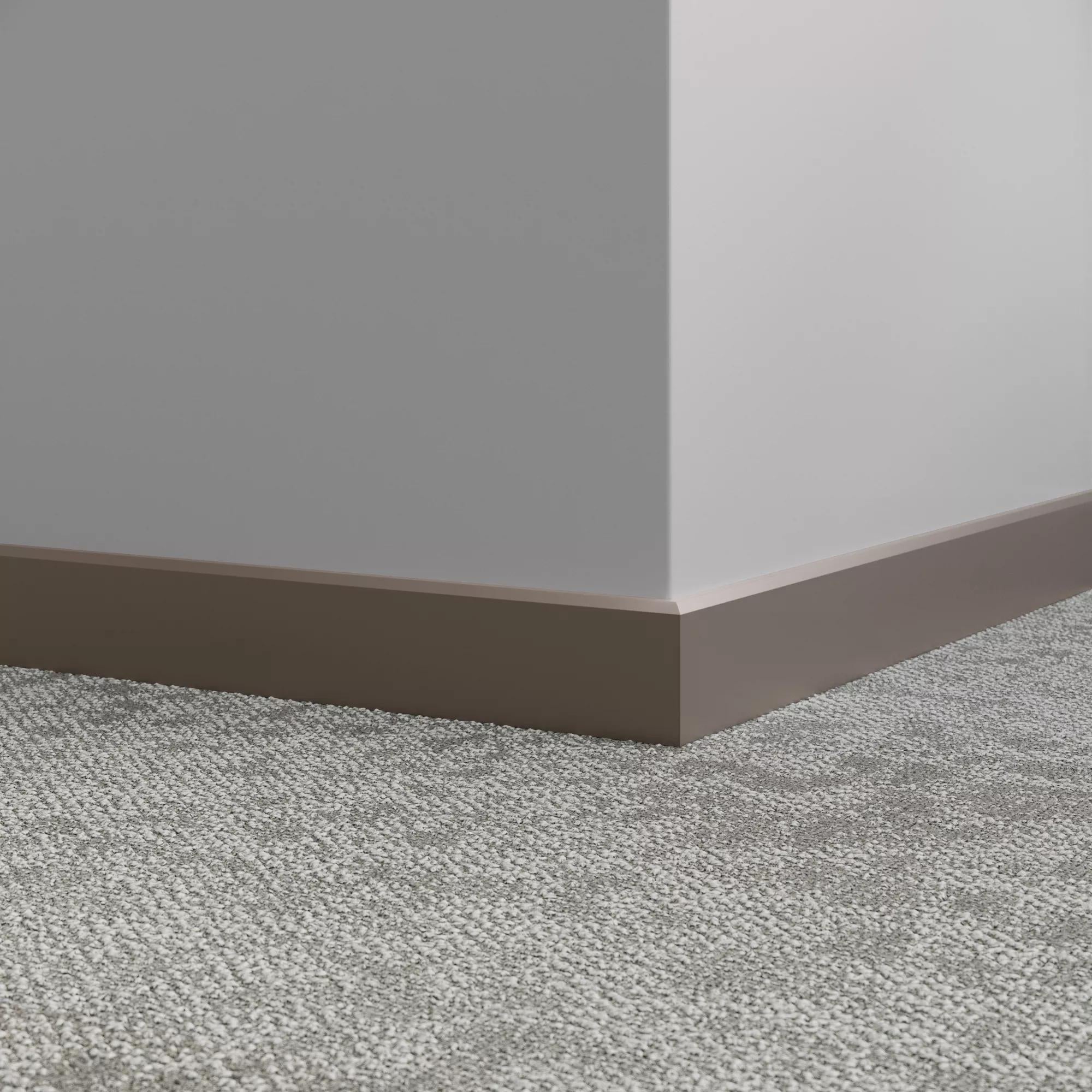 Tarkett / Johnsonite Millwork Mandalay 2-1/2" 283 Toast 2.5" x 8' by 3/8" – product image showing size, style, and brand details.