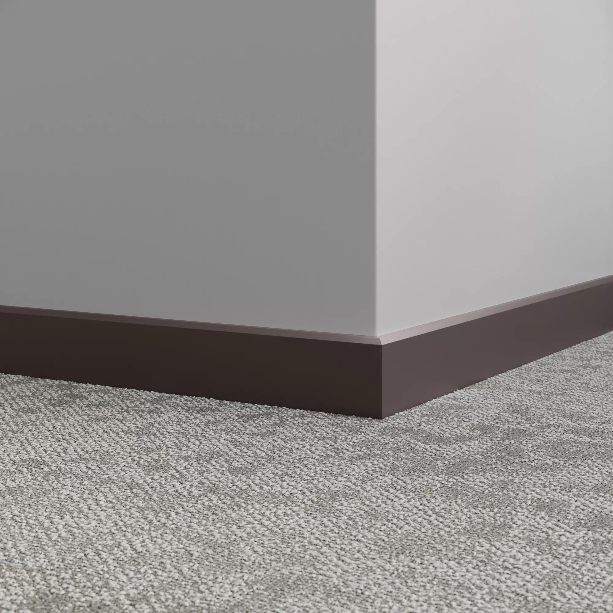 Tarkett / Johnsonite Millwork Mandalay 2-1/2" 284 Ganache 2.5" x 8' by 3/8" – product image showing size, style, and brand details.