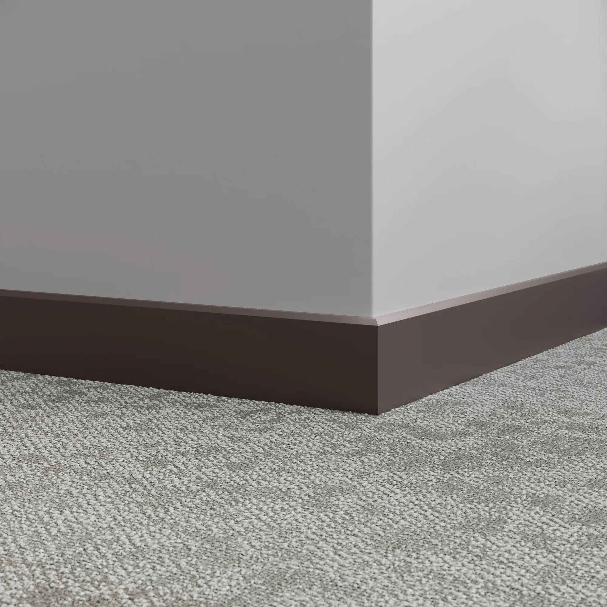 Tarkett / Johnsonite Millwork Mandalay 6" 284 Ganache 6" x 8' by 3/8" – product image showing size, style, and brand details.