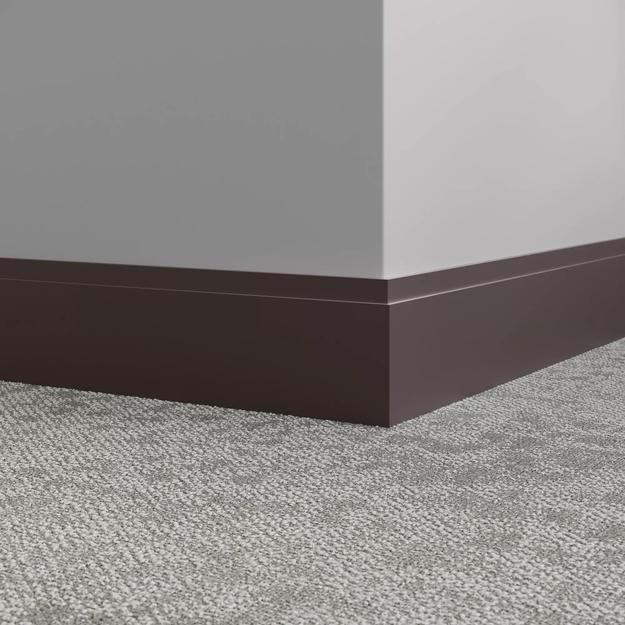 Tarkett / Johnsonite Millwork Equinox 4-1/2" 284 Ganache 4.5" x 8' by 3/8" – product image showing size, style, and brand details.