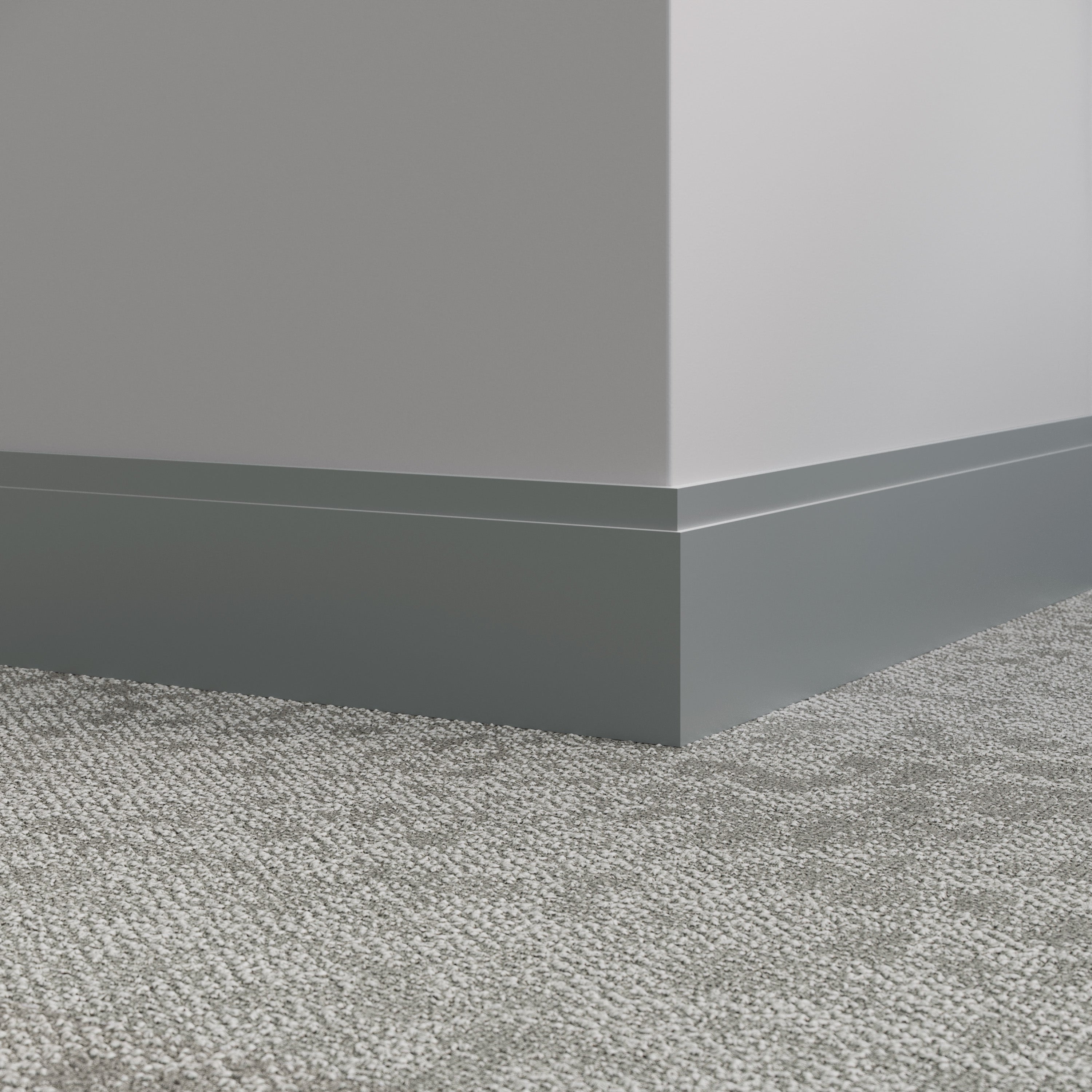 Tarkett / Johnsonite Millwork Equinox 4-1/2" 28 Medium Grey 4.5" x 8' by 3/8" (40 LF/box)